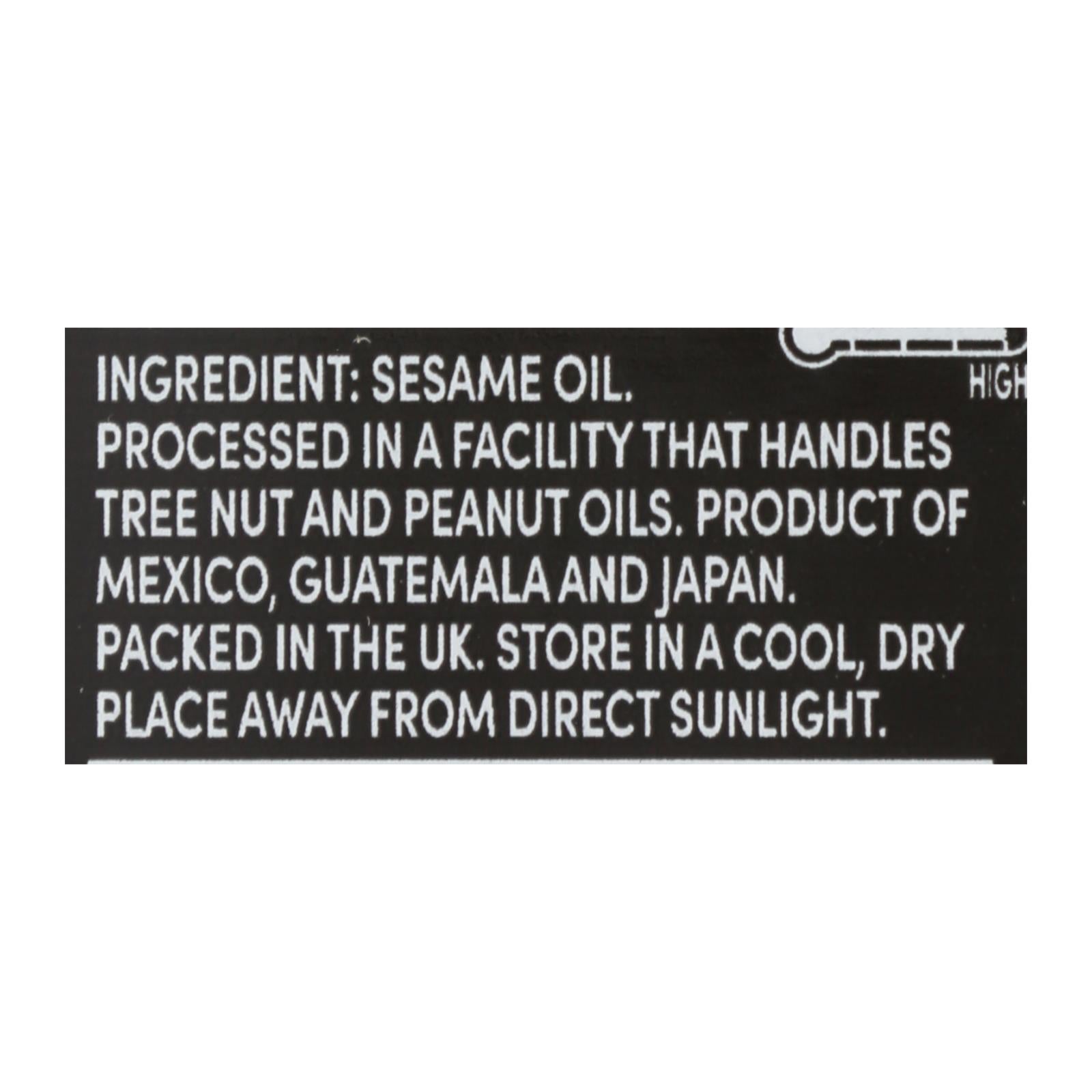 International Collection Sesame Oil - Toasted - Case of 6 - 8.45 Fl oz.