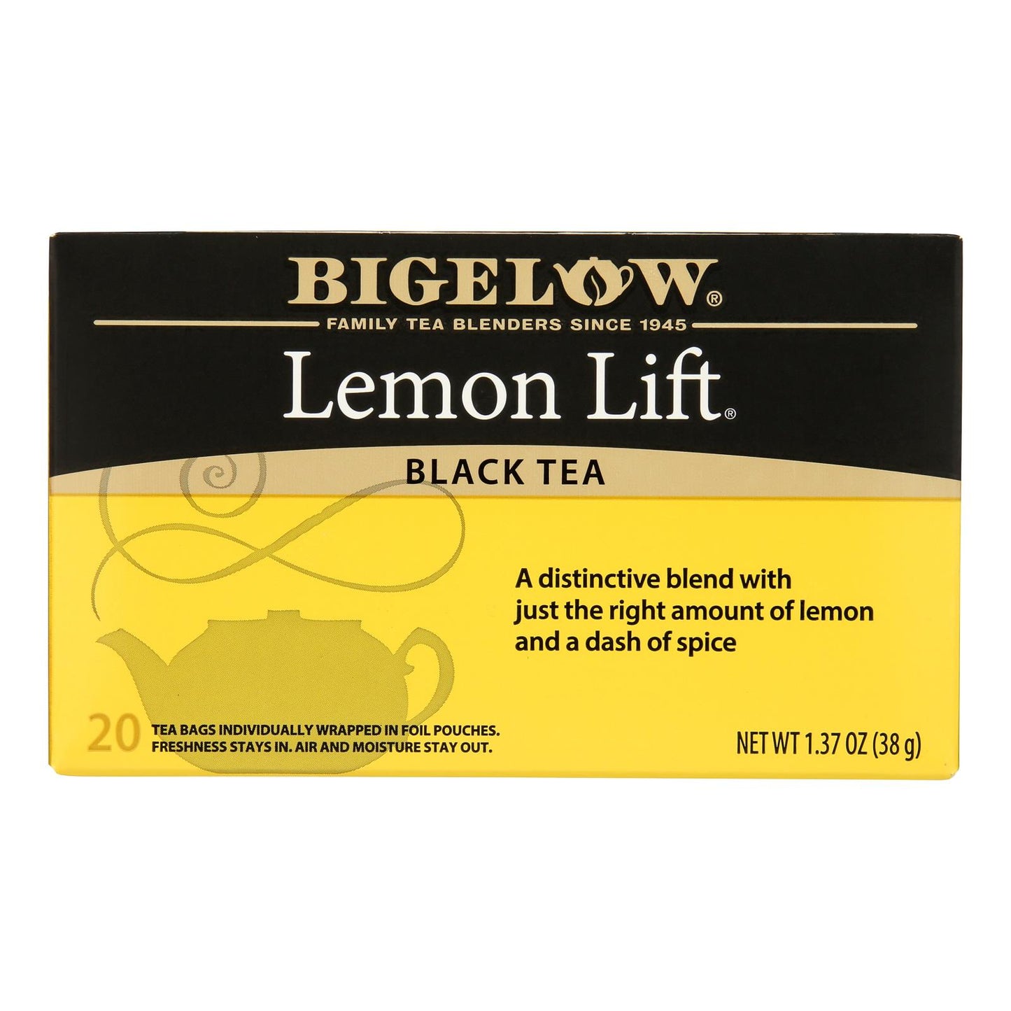 Bigelow Tea Lemon Lift Black Tea - Case of 6 - 20 Bags
