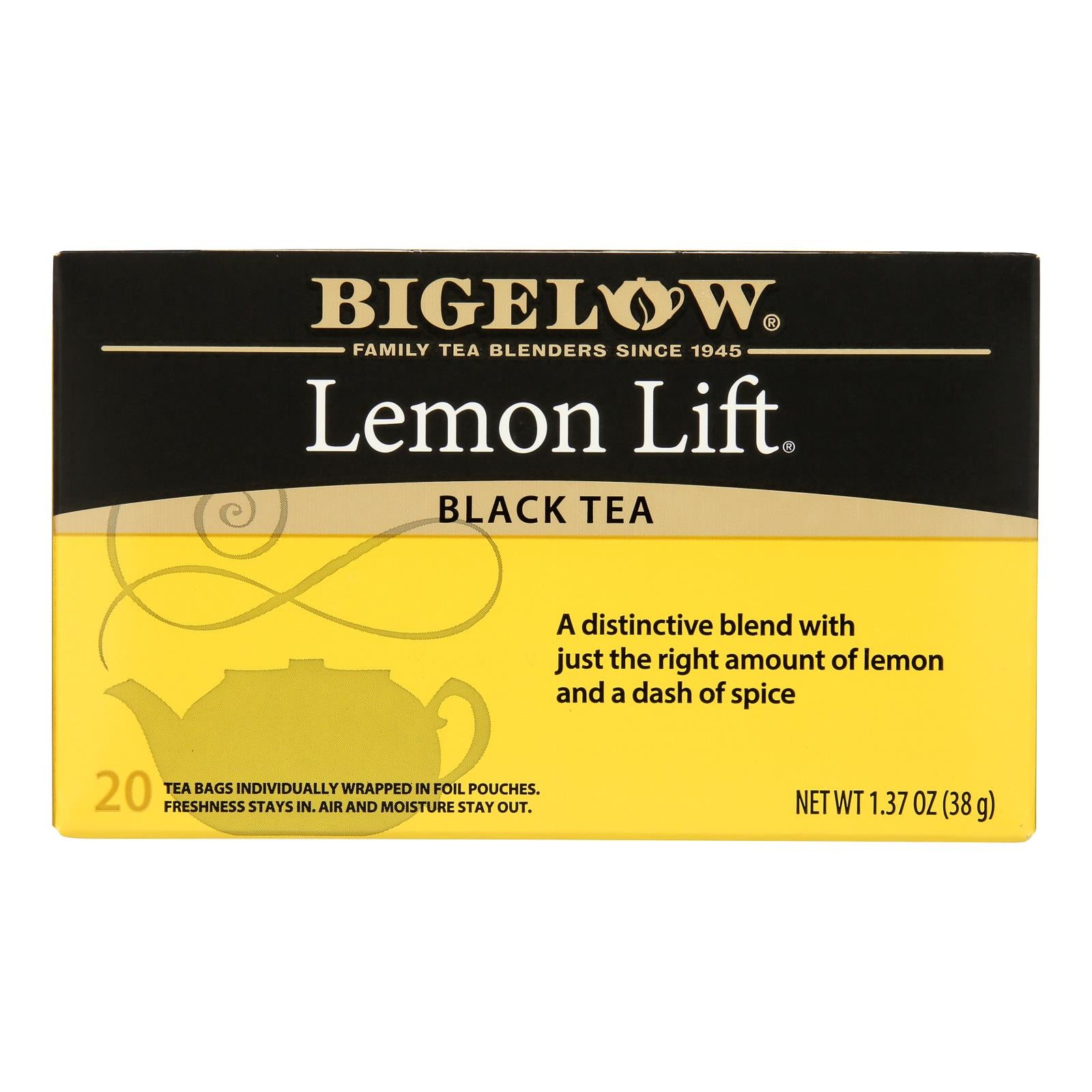 Bigelow Tea Lemon Lift Black Tea - Case of 6 - 20 Bags