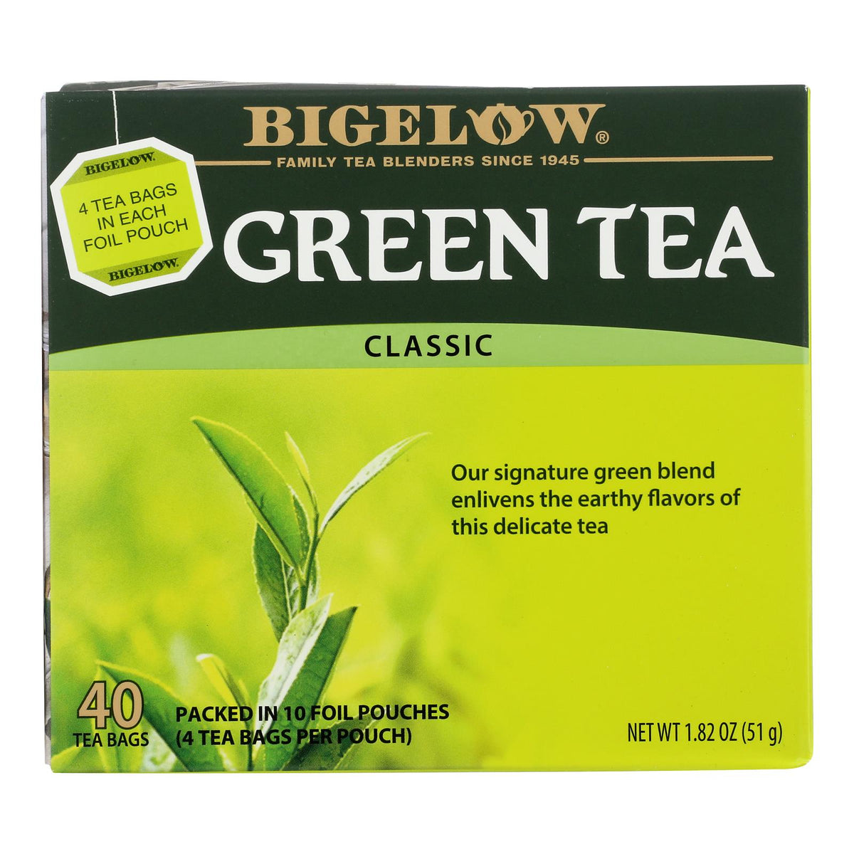 Bigelow Tea Tea - Green - Case of 6 - 40 BAG