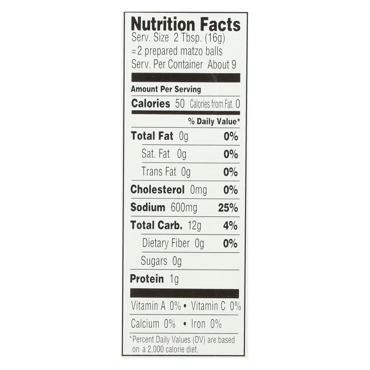 Manischewitz - Matzo Ball Mix - Case of 24 - 5 oz.