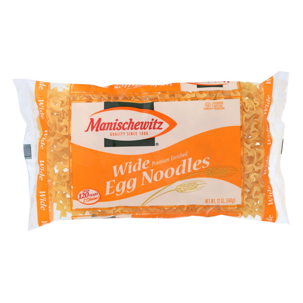 Manischewitz - Egg Noodles Broad - Case of 12 - 12 oz.