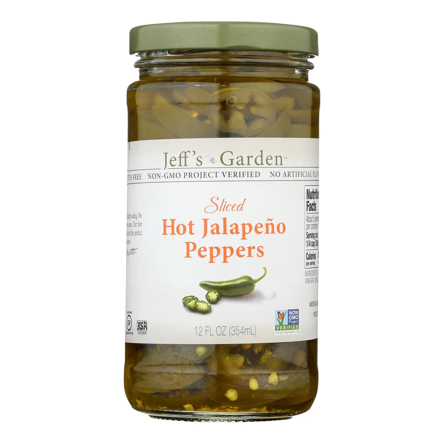 Jeff's Garden - Jalapeno Peppers Hot Slcd - Case of 6-12 FZ
