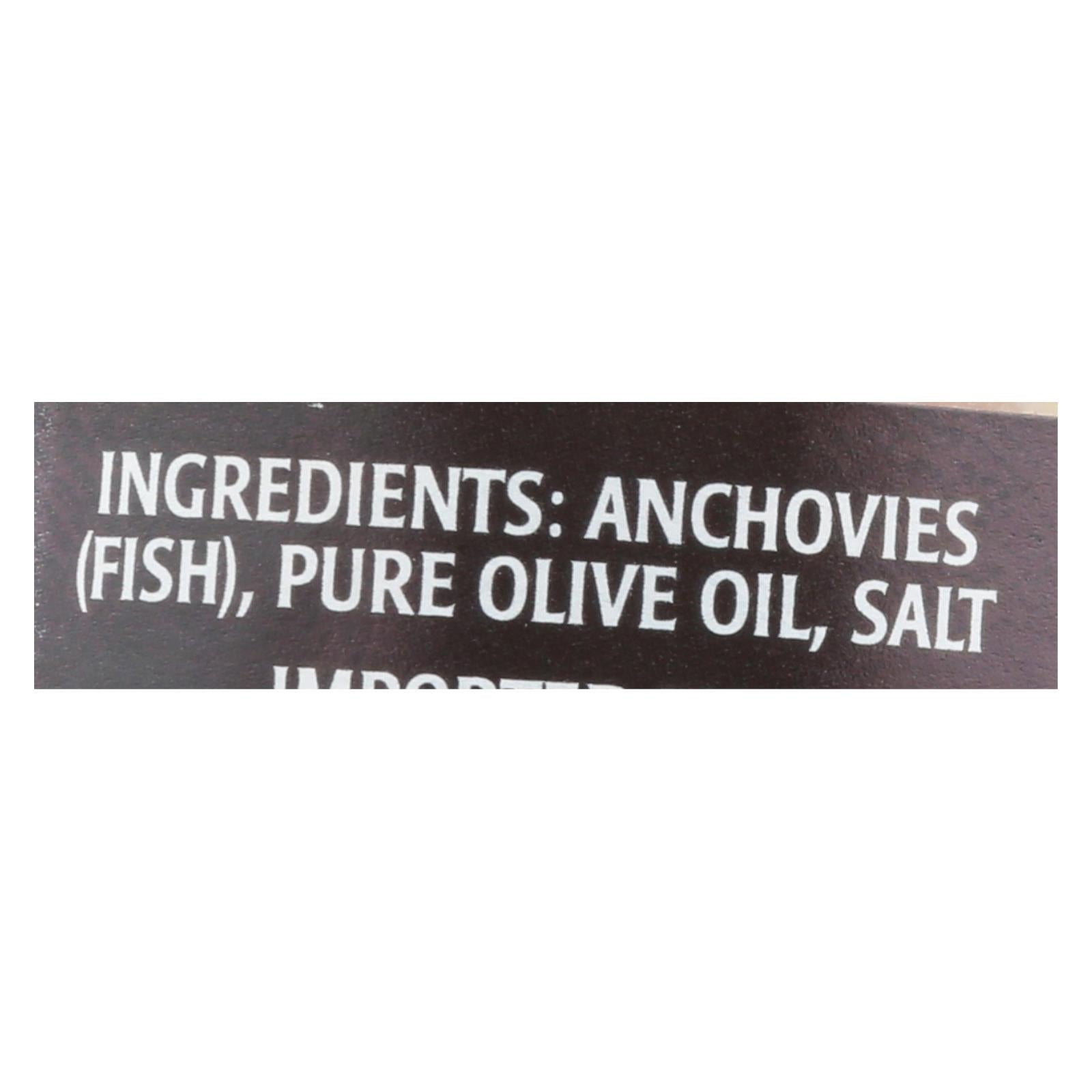 Crown Prince Flat Fillets of Anchovies In Pure Olive Oil - Case of 18 - 1.5 oz.