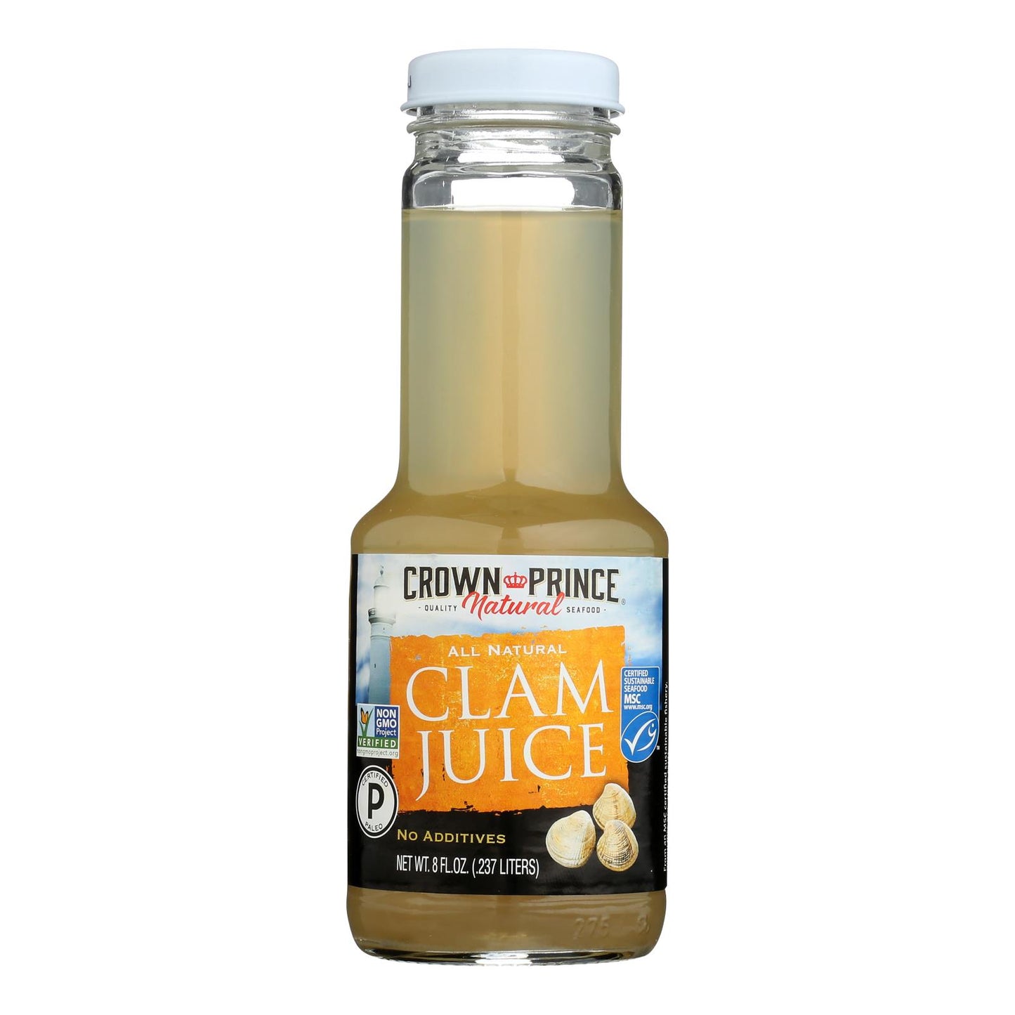 Crown Prince Clam Juice - Case of 12 - 8 Fl oz.