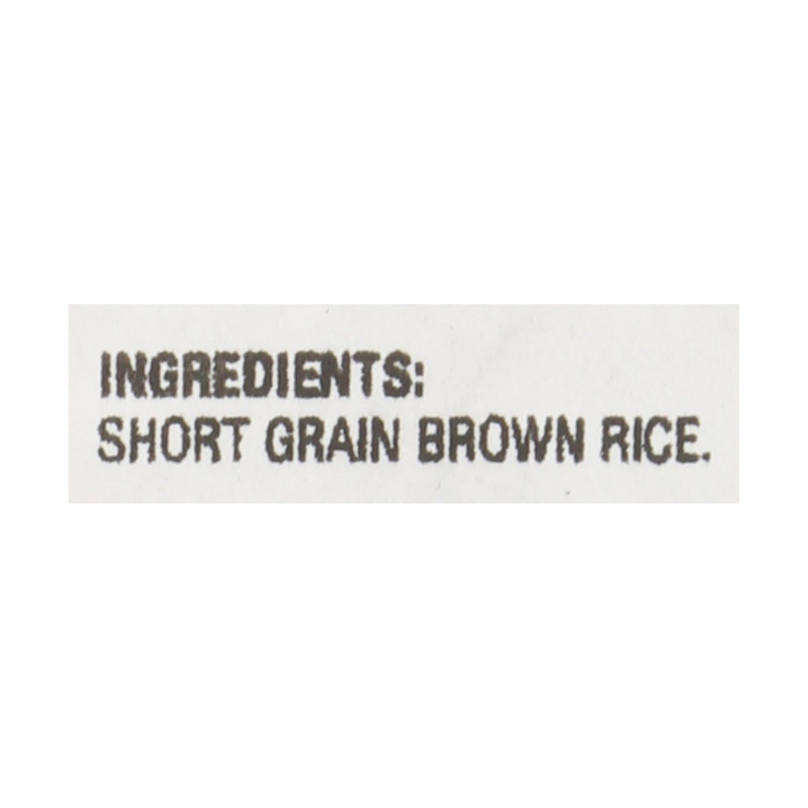 Lundberg Family Farms Brown Short Grain Rice - Single Bulk Item - 25LB