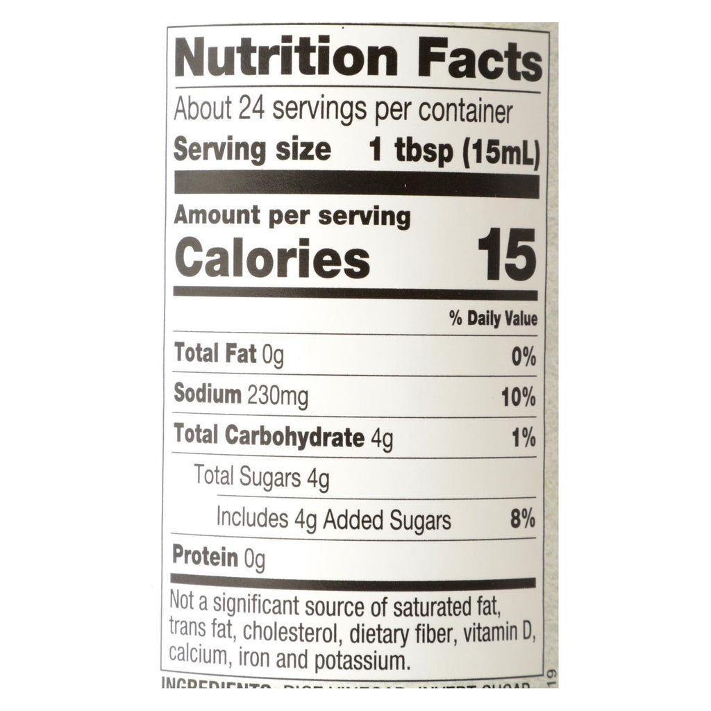 Nakano Seasoned Rice Vinegar - Case of 6 - 12 Fl oz.