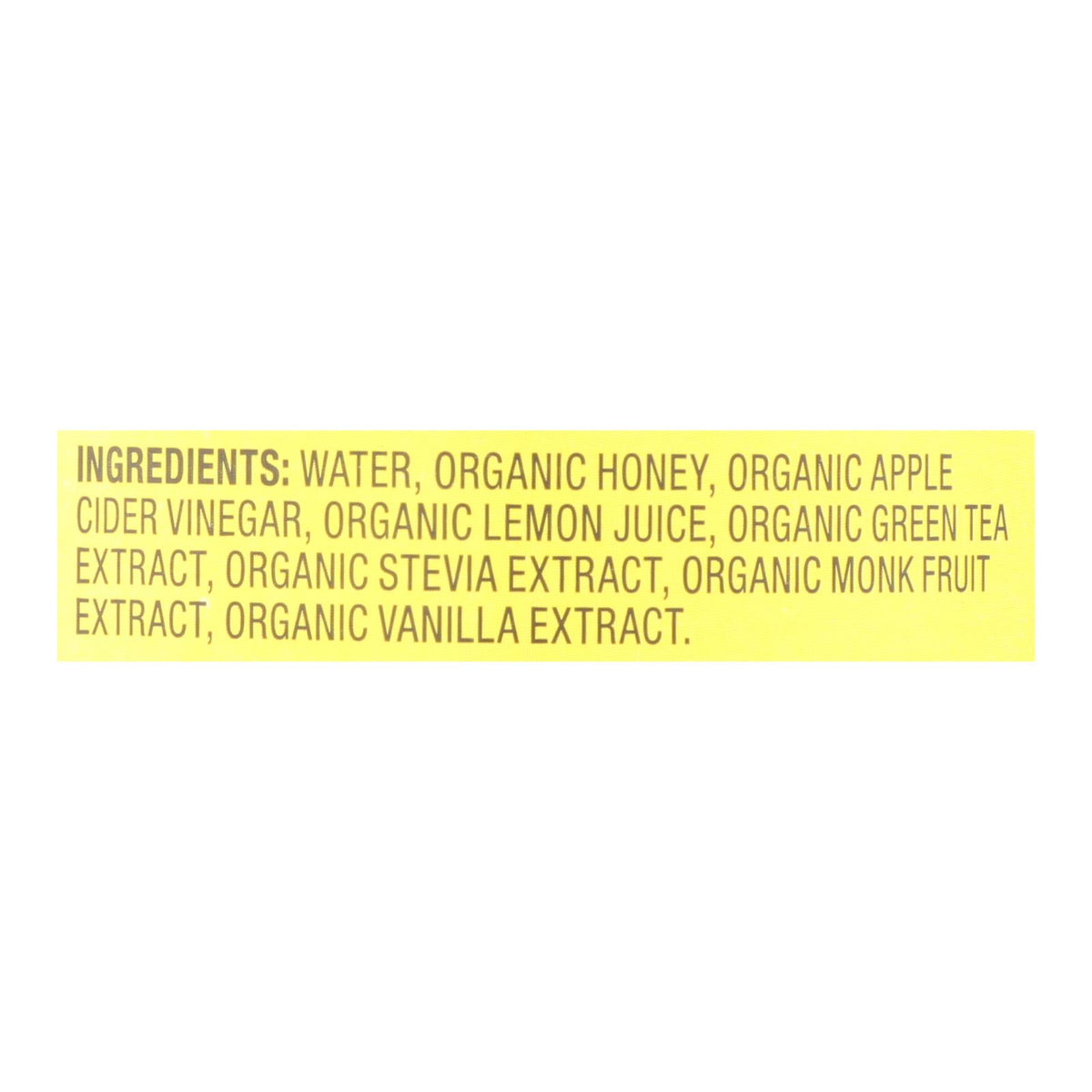 Bragg - Apple Cider Vinegar Honey Green Tea Refresh - Case of 12-16 FZ