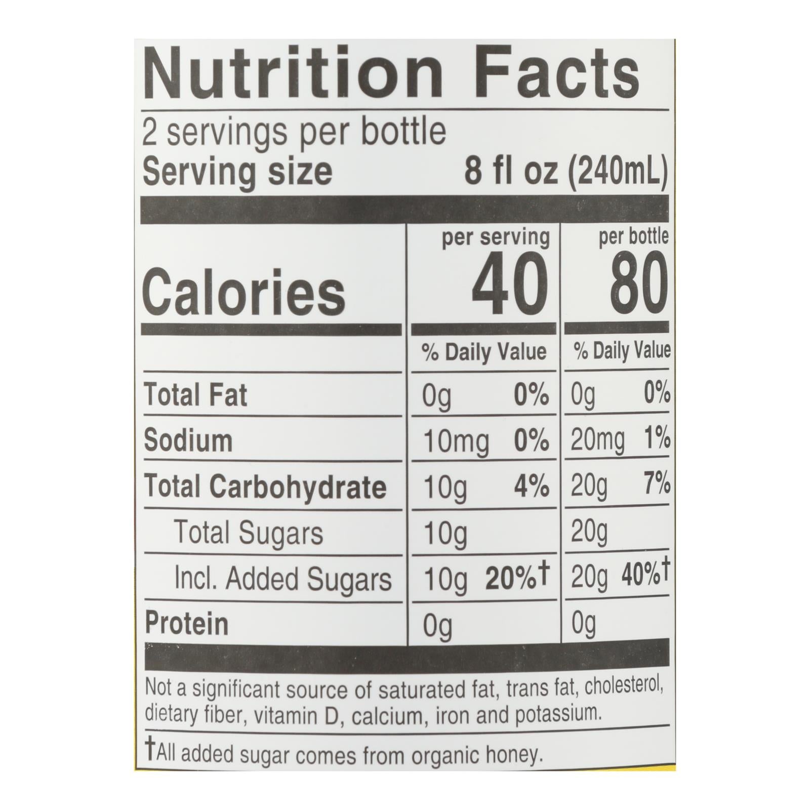 Bragg - Apple Cider Vinegar Honey Green Tea Refresh - Case of 12-16 FZ