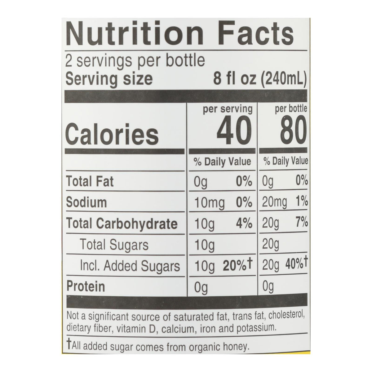 Bragg - Apple Cider Vinegar Honey Green Tea Refresh - Case of 12-16 FZ