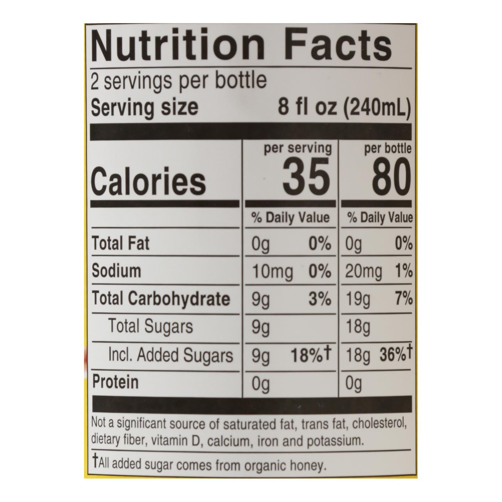Bragg - Apple Cider Vinegar Ginger Lemon Honey Refresh - Case of 12-16 FZ