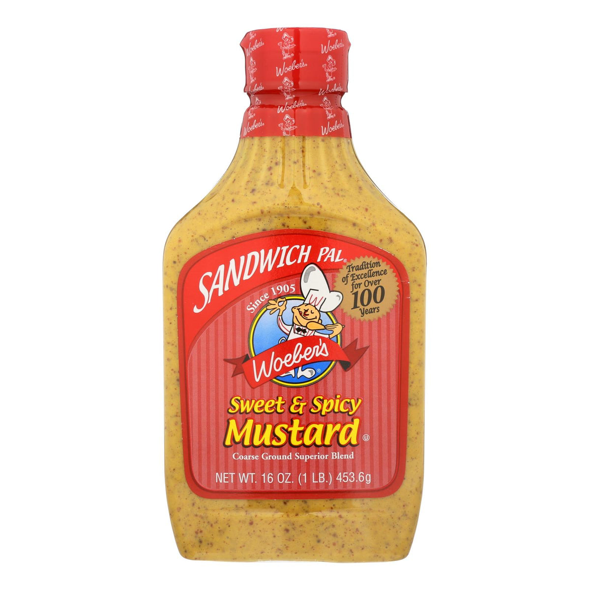 Woeber's Sandwich Pal - Sweet and Spicy - Case of 6 - 16 oz.