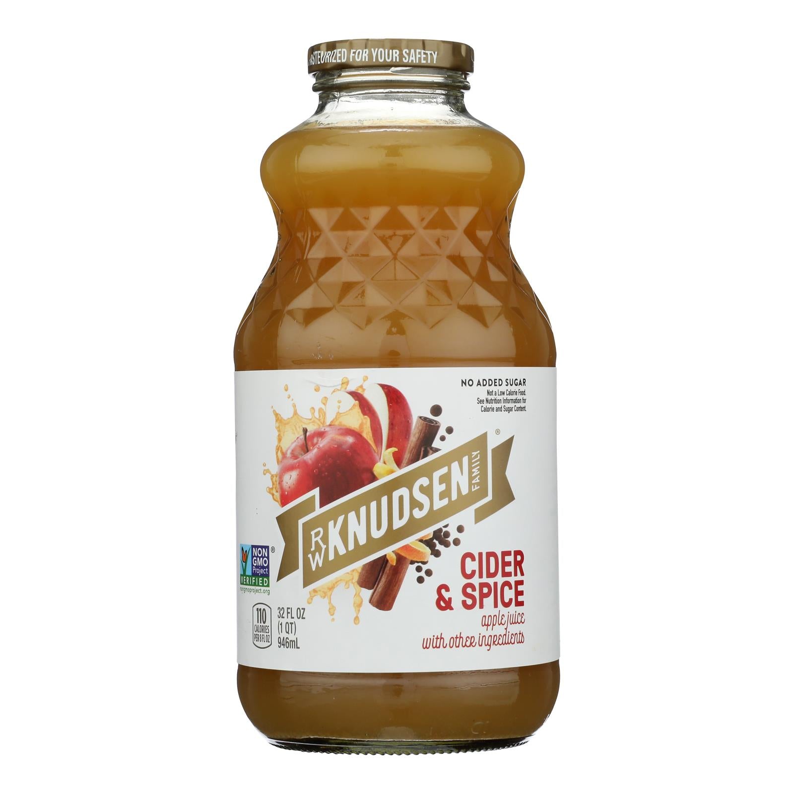R.W. Knudsen Juice, Cider And Spice - Case of 6 - 32 FZ