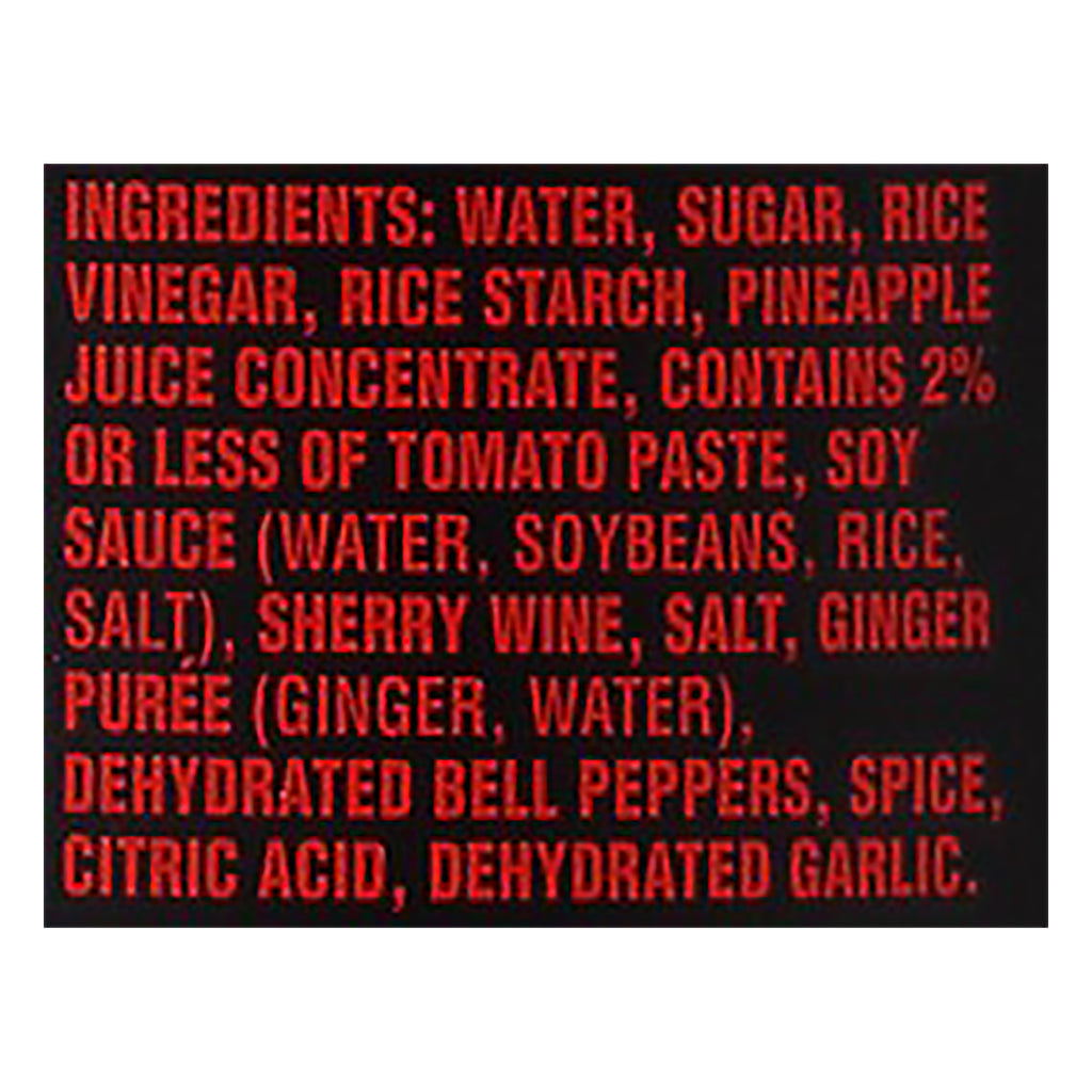 House Of Tsang Sauce - Sweet and Sour Stir-Fry - 12 oz - case of 6