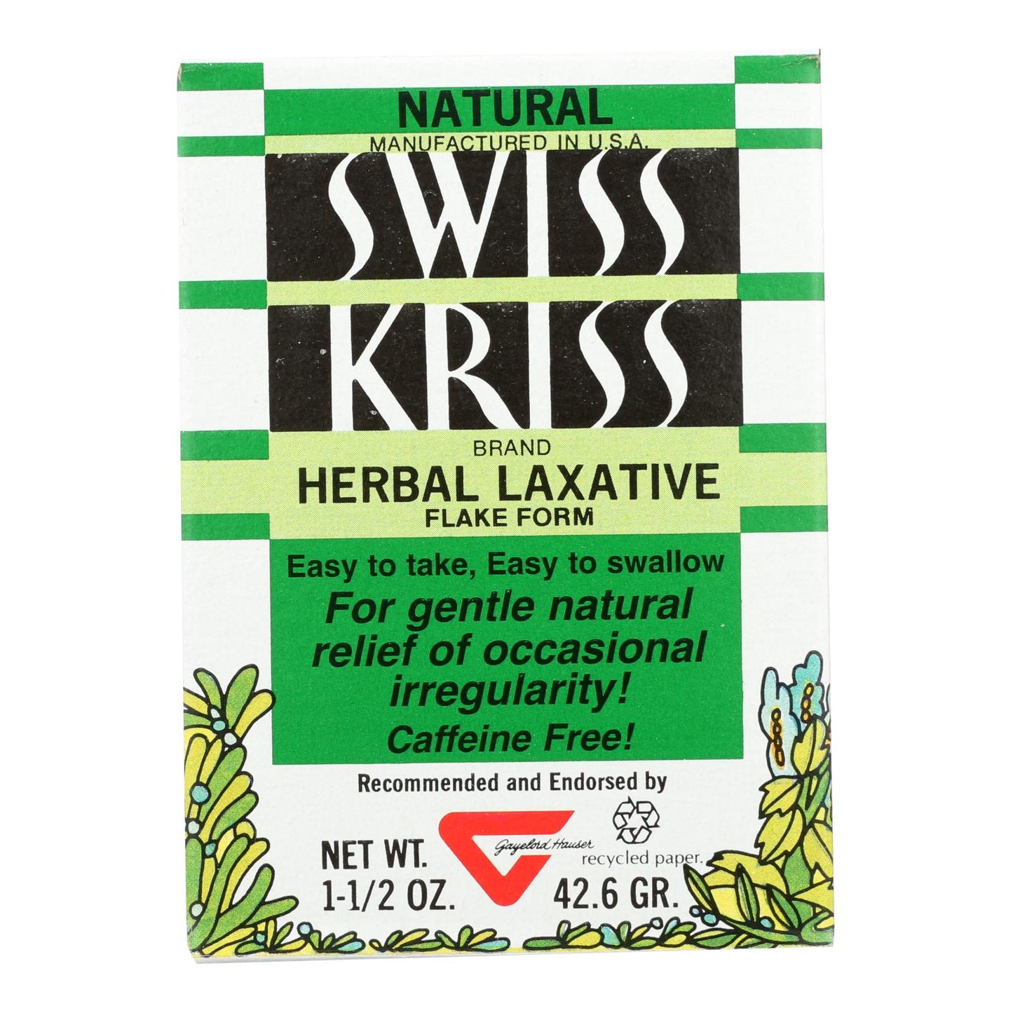 Modern Natural Products Swiss Kriss Herbal Laxative Flake Form - 1.5 oz