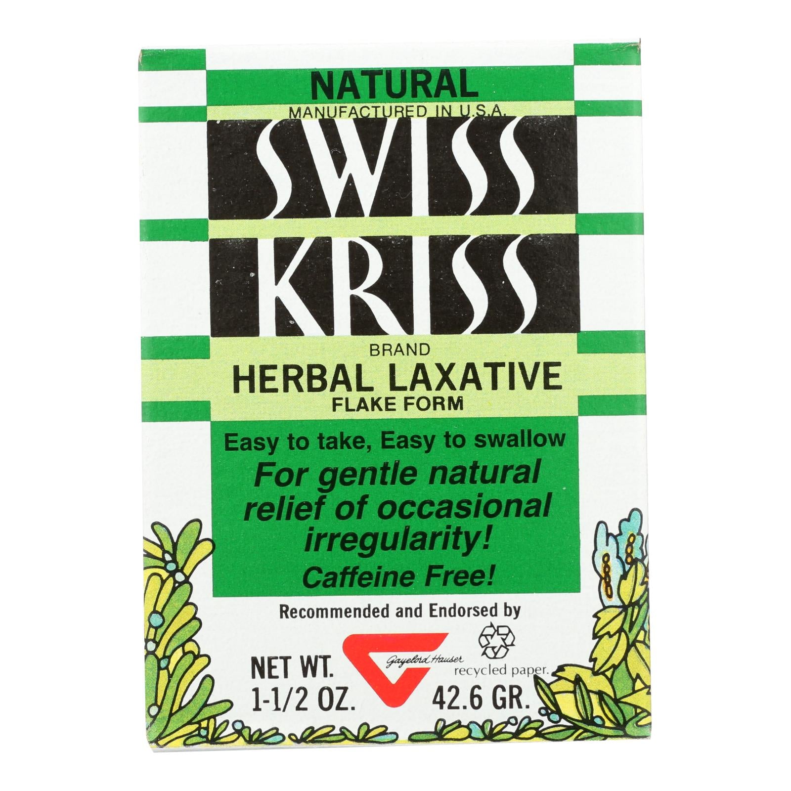 Modern Natural Products Swiss Kriss Herbal Laxative Flake Form - 1.5 oz