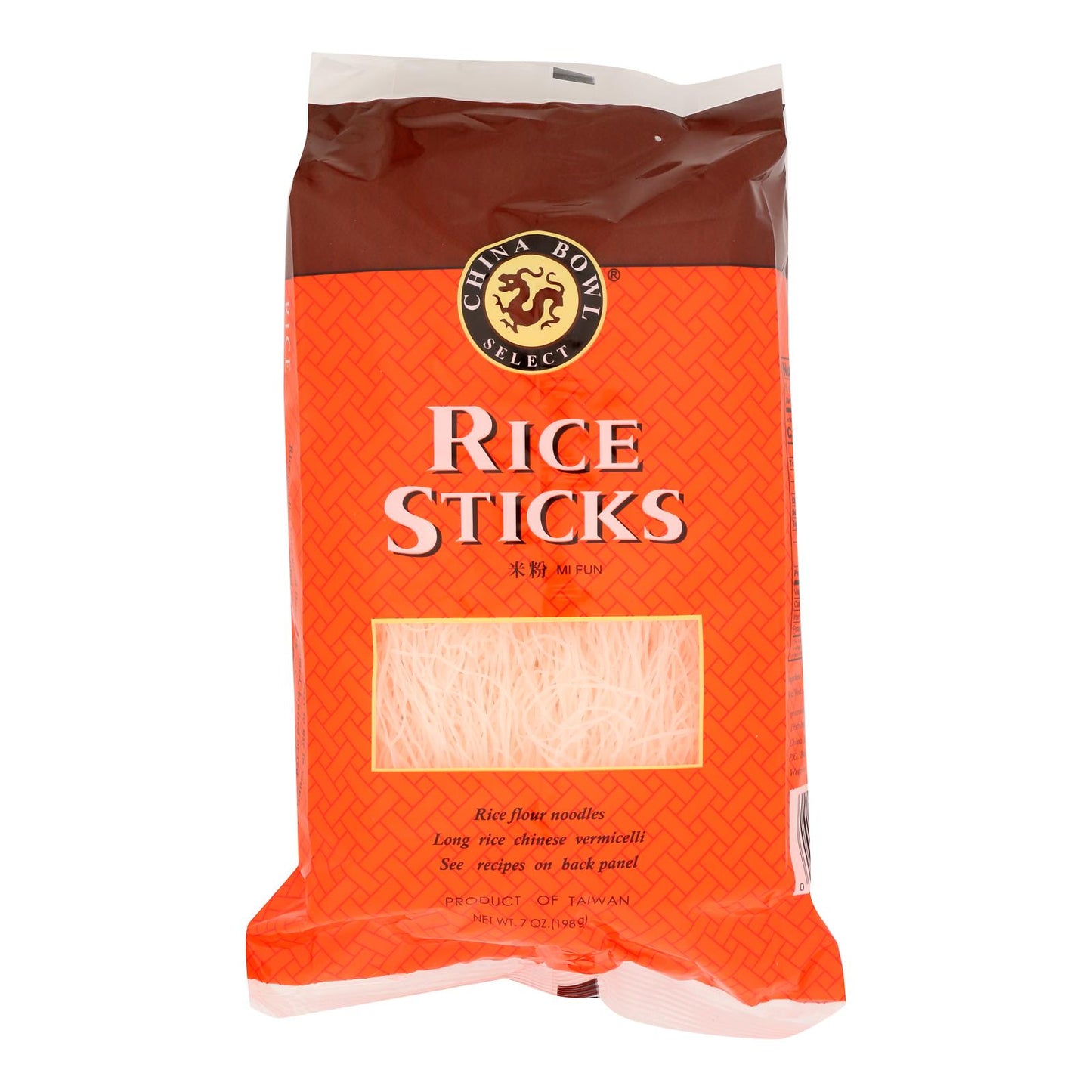 China Bowl Select Rice Sticks  - Case of 6 - 7 OZ