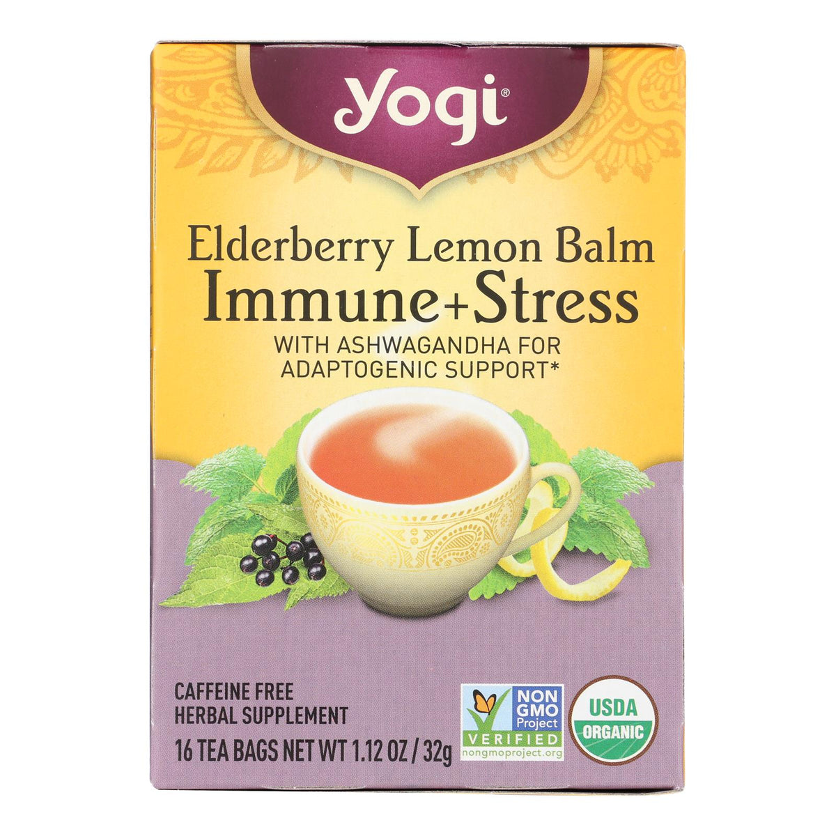Yogi - Tea Elbry Lemon Blm Imm - Case of 6-16 BAG