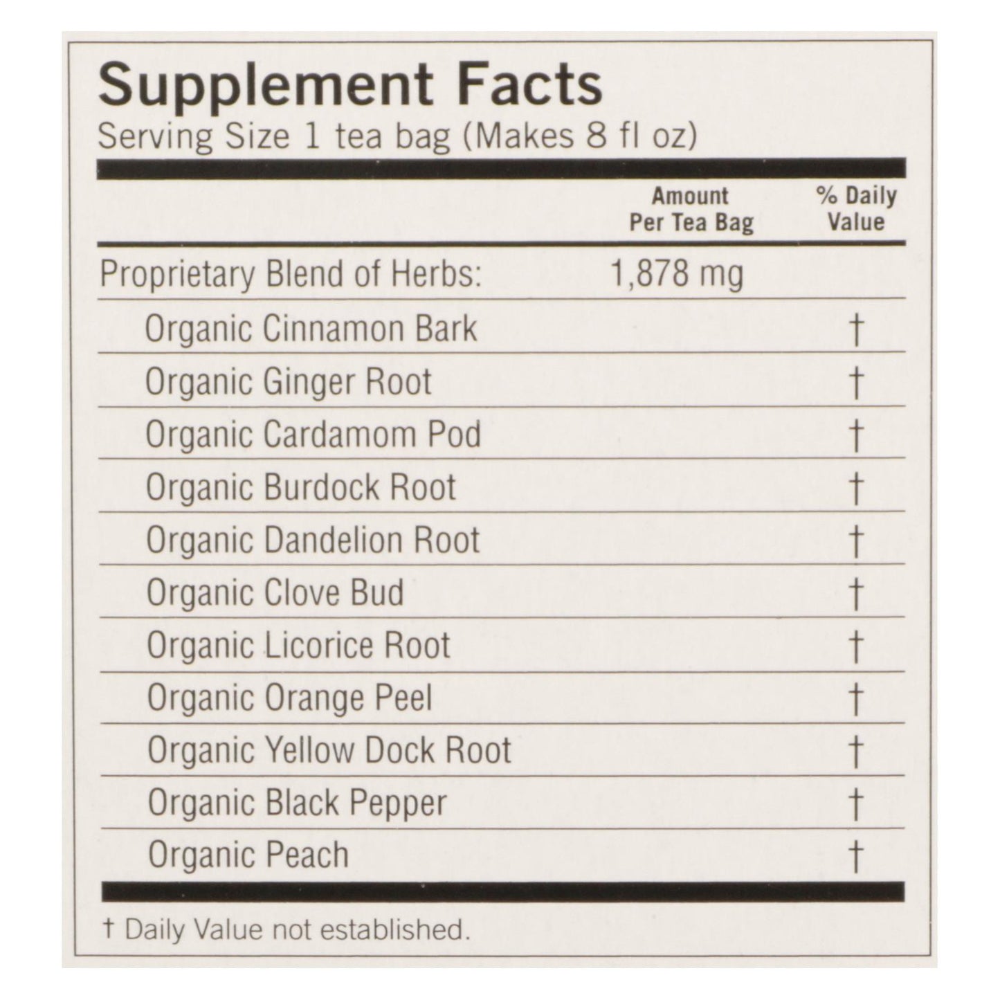 Yogi Detox - Peach - Case of 6 - 16 Bags