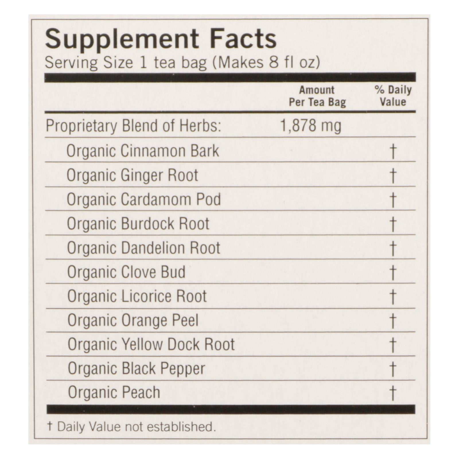 Yogi Detox - Peach - Case of 6 - 16 Bags