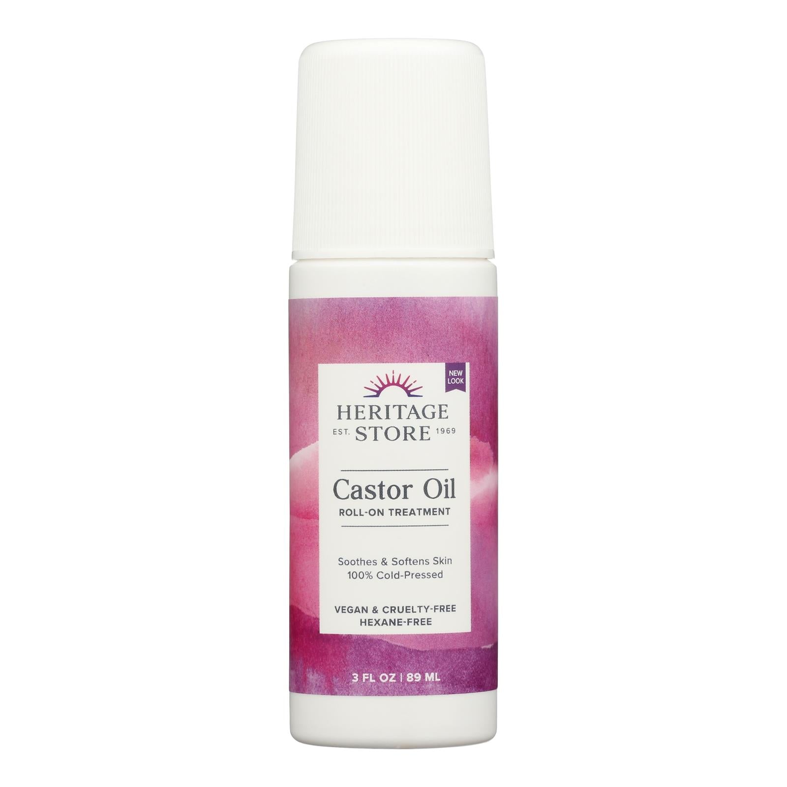 Heritage Products The Palma Christi Castor Oil Roll-On - 3 fl oz