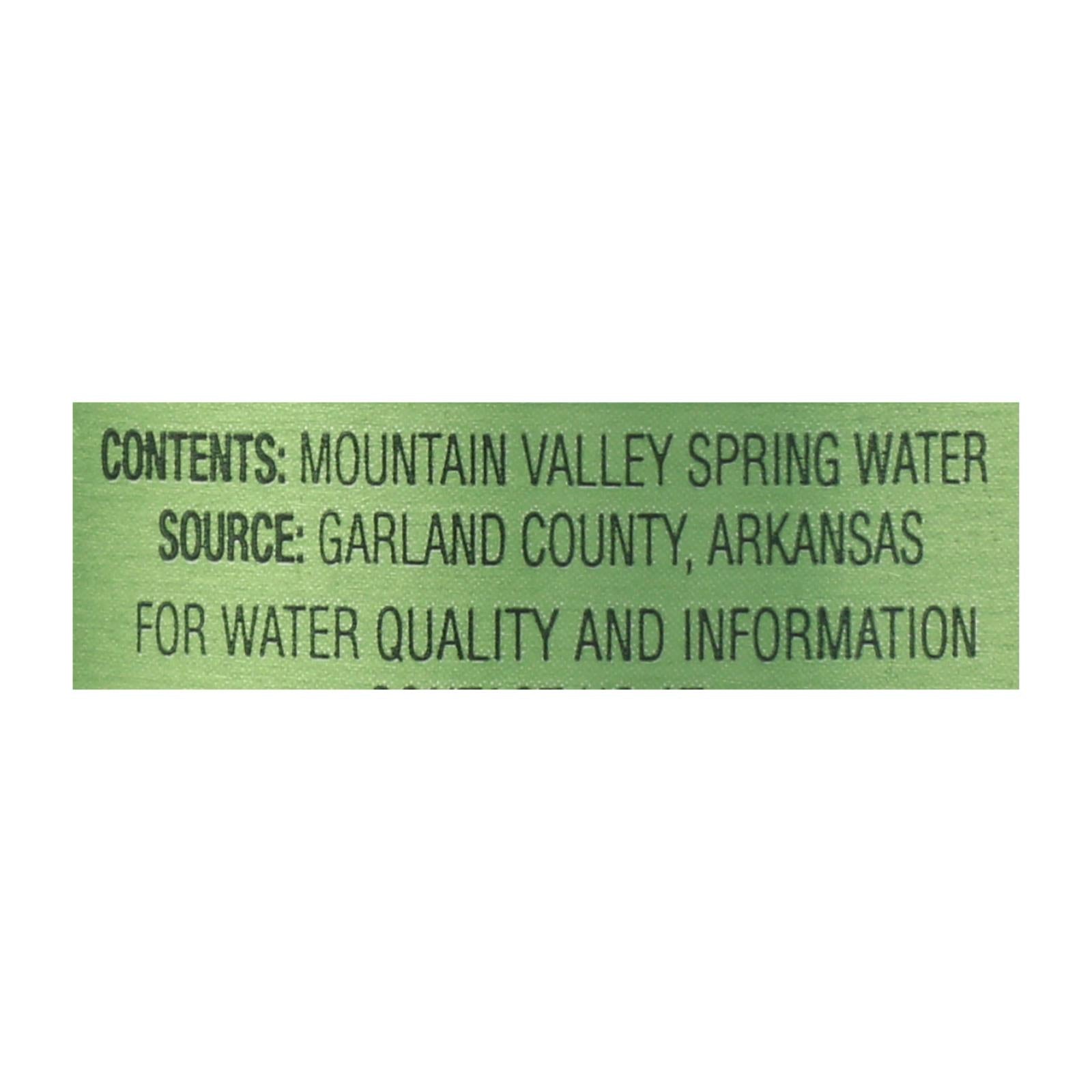 Mountain Valley Spring - Water Spring Alum Bottle - Case of 12-25.36 FZ