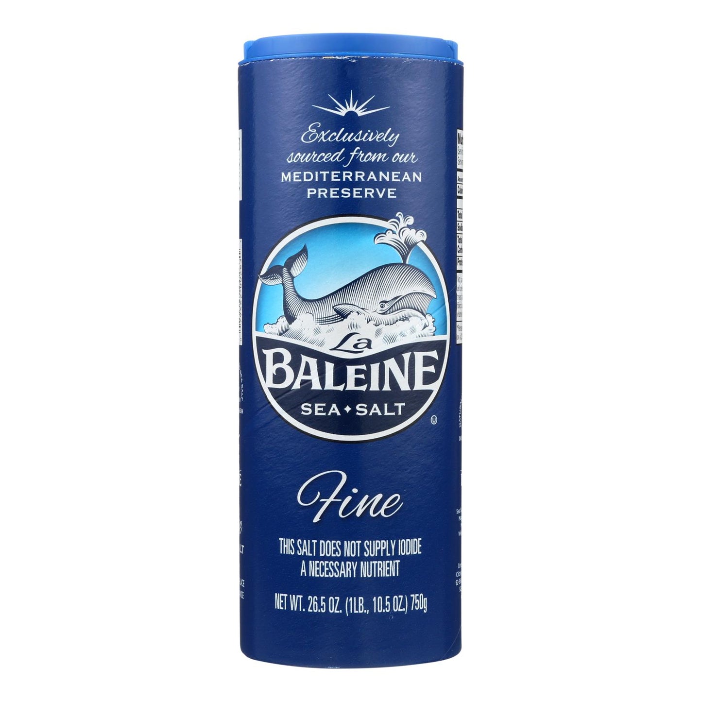 La Baleine Sea Salt Sea Salt - Fine - 26.5 oz - case of 12