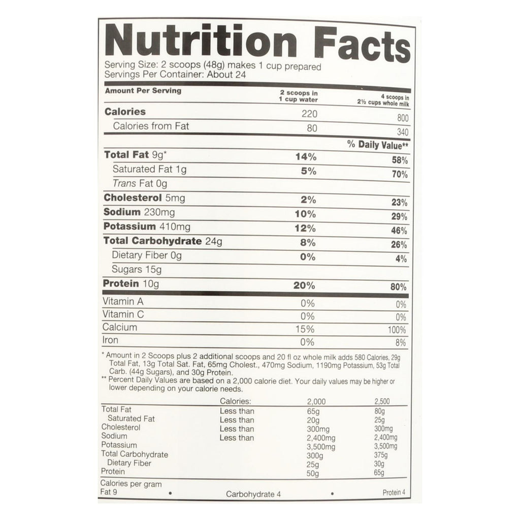 Naturade Weight Gain Vanilla - 40 oz