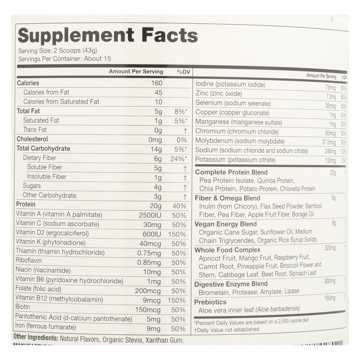 Naturade All-In-One Vegan Vanilla Shake - 22.75 oz