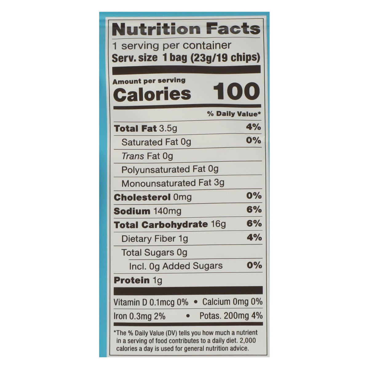 Popchips Potato Chip - Sea Salt - Case of 24 - 0.8 oz.