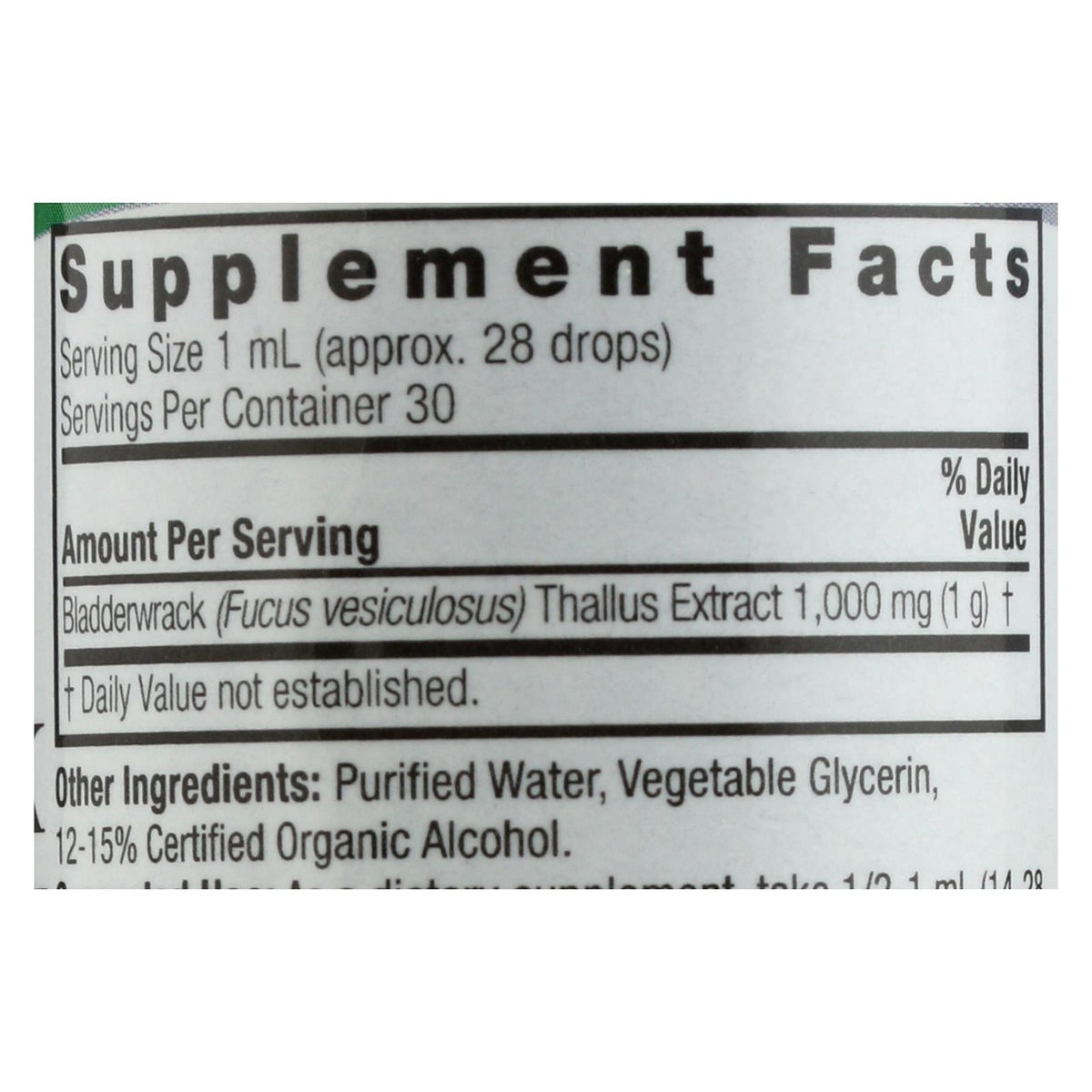Nature's Answer - Bladderwrack Thallus - 1 fl oz