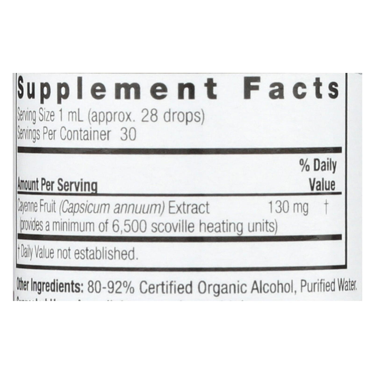 Nature's Answer - Cayenne Fruit - 1 fl oz
