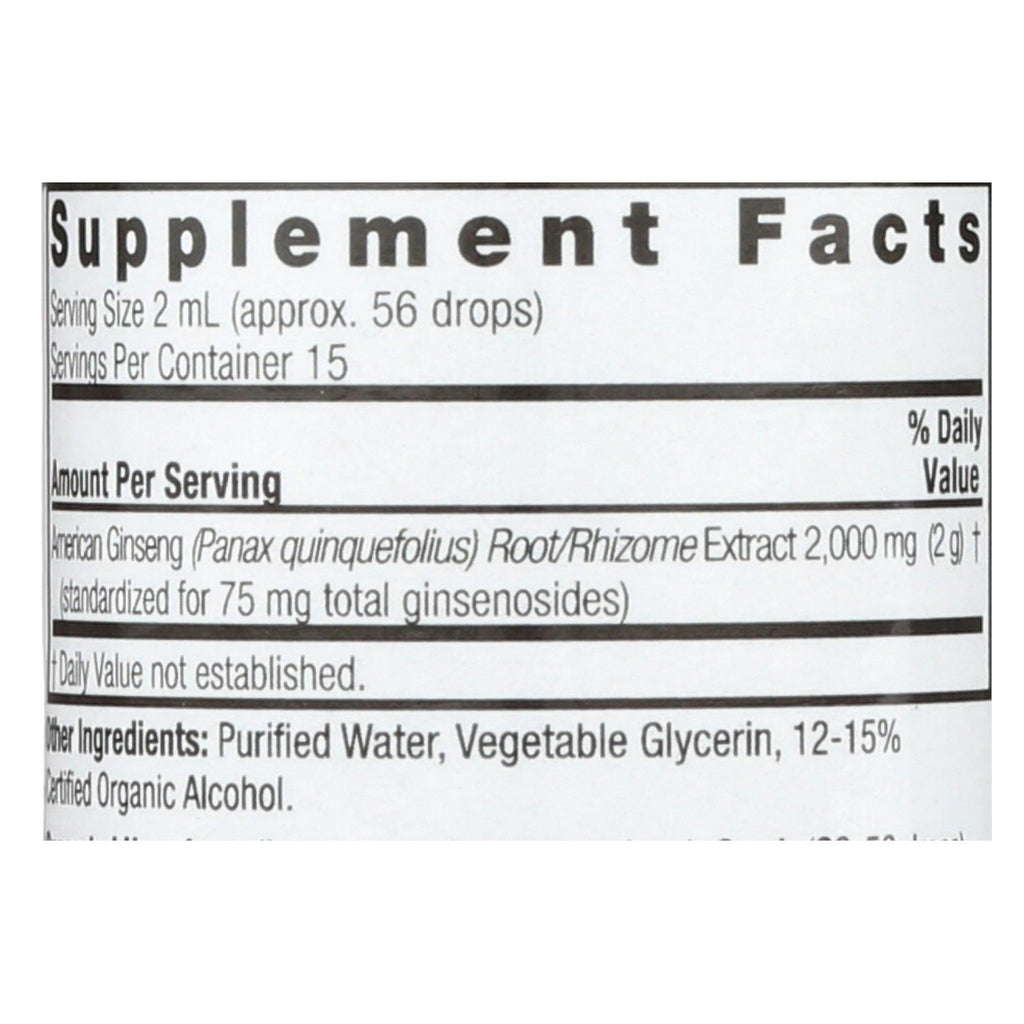 Nature's Answer - American Ginseng Root - 1 fl oz