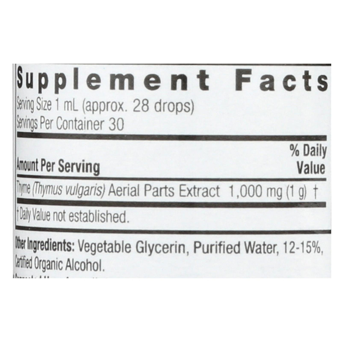 Nature's Answer - Thyme - 1 oz