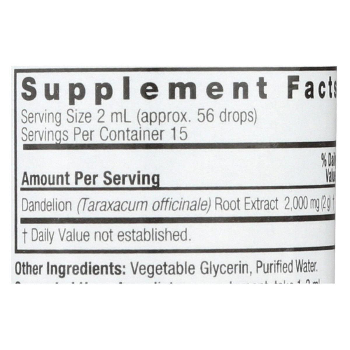 Nature's Answer - Af Dandelion Root - 1 fl oz