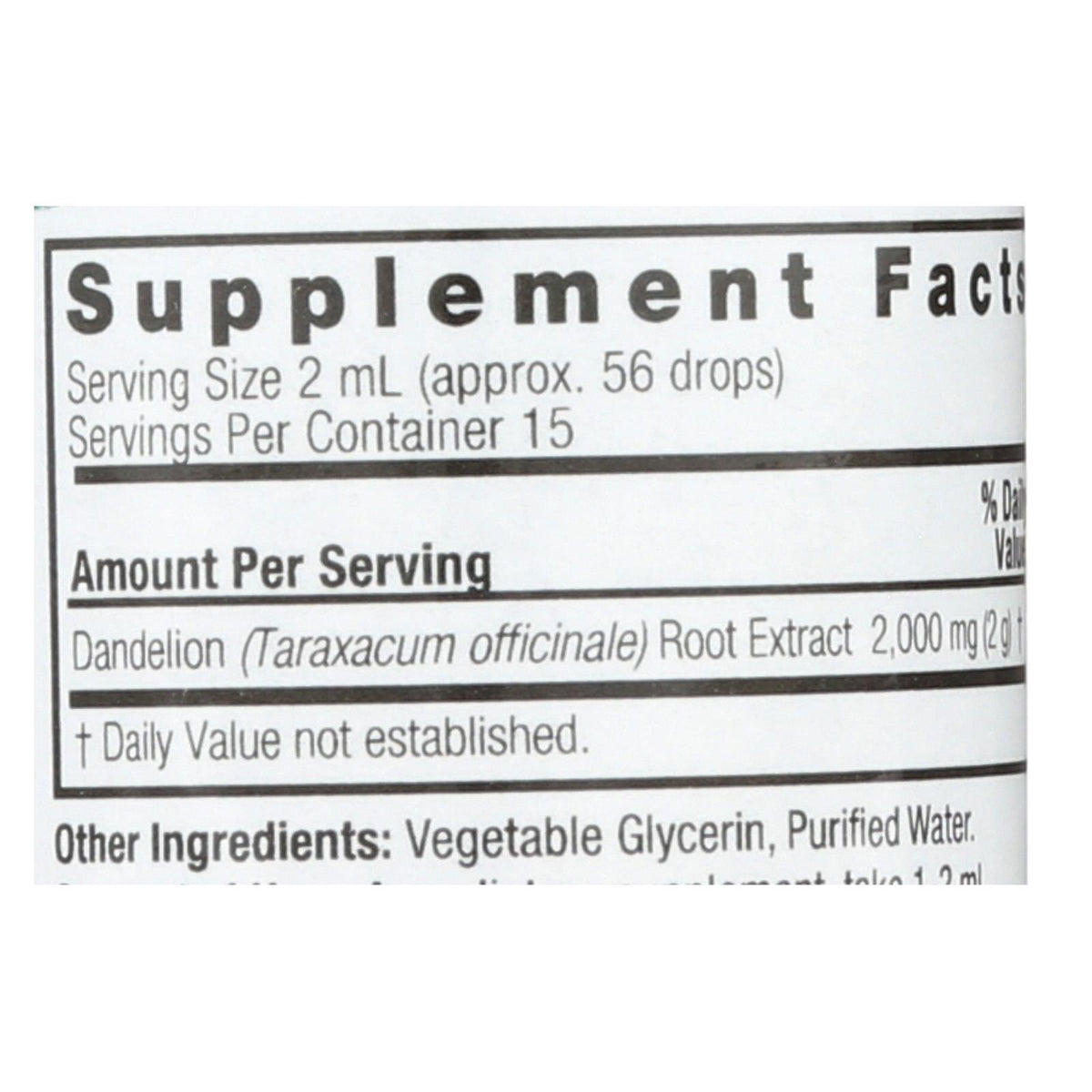 Nature's Answer - Af Dandelion Root - 1 fl oz