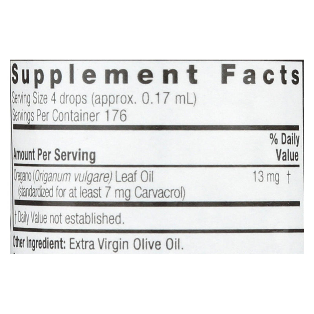 Nature's Answer - Oil of Oregano Leaf - 1 fl oz