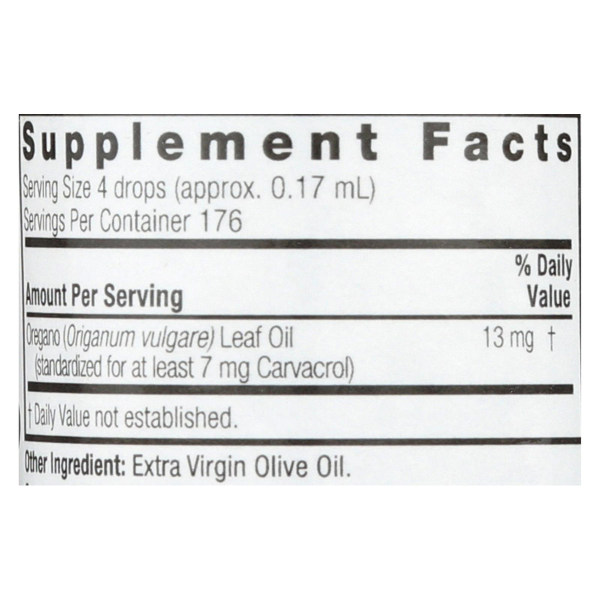 Nature's Answer - Oil of Oregano Leaf - 1 fl oz