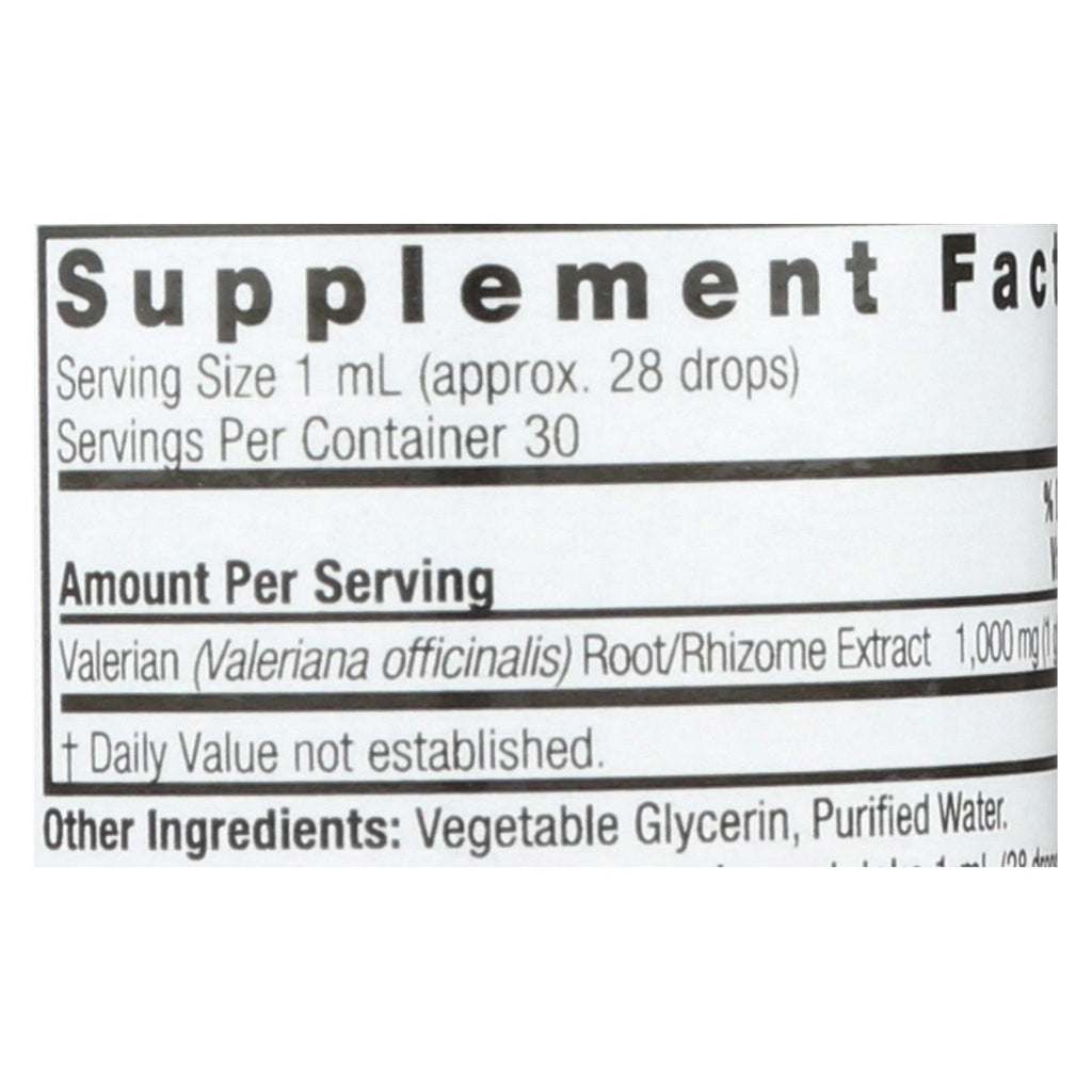 Nature's Answer - Valerian Root Alcohol Free - 1 fl oz