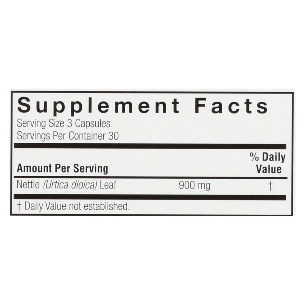 Nature's Answer - Nettle Leaf 900mg - 1 Each - 90 CAP