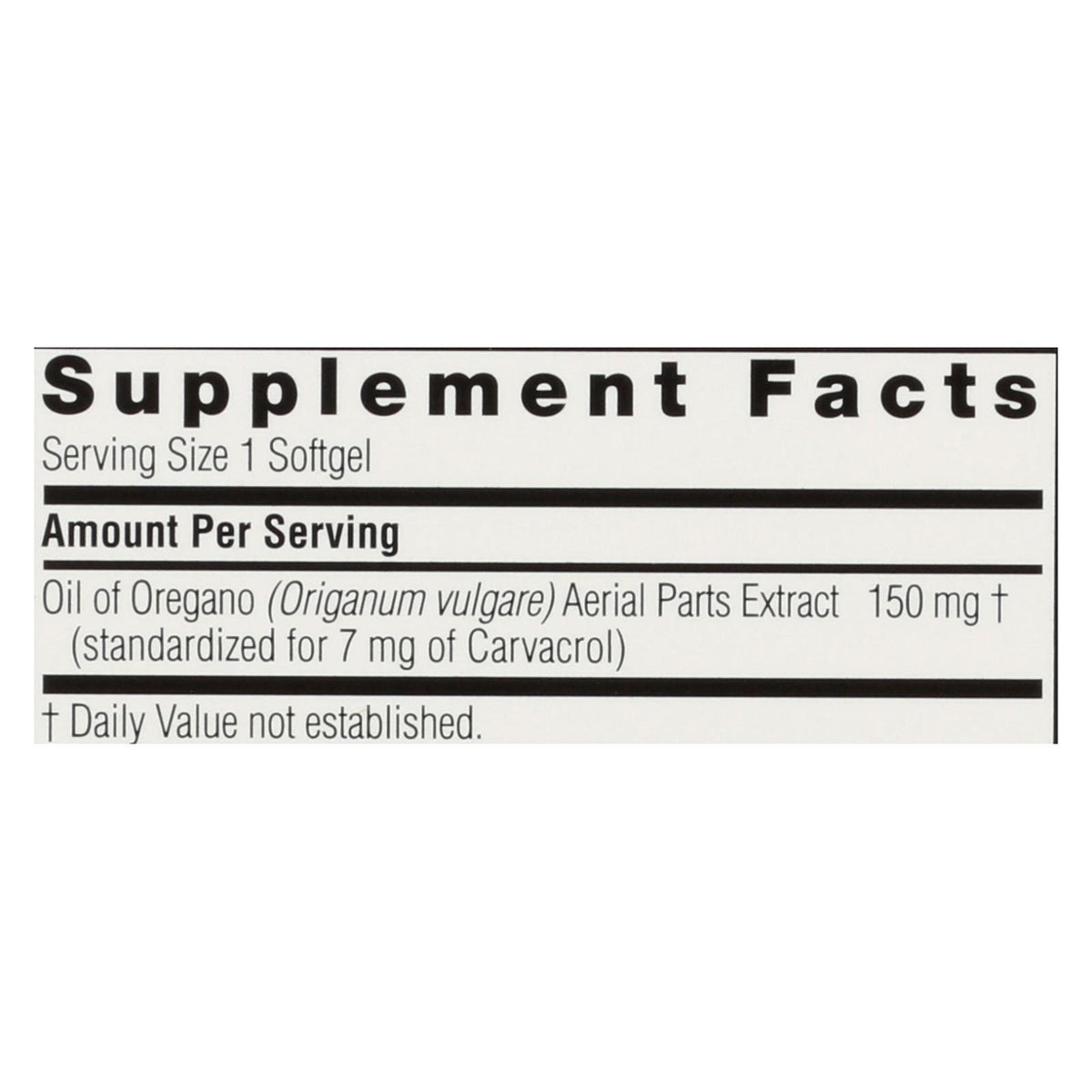 Nature's Answer - Oil of Oregano - 90 Softgels