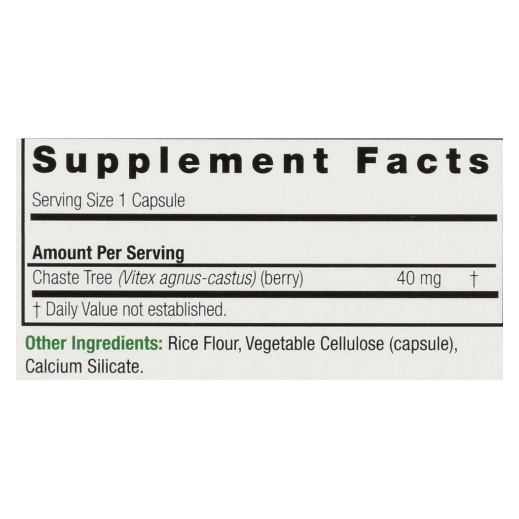 Nature's Answer - Vitex Agnus-Castus Chastetree Berry - 90 Vegetarian Capsules