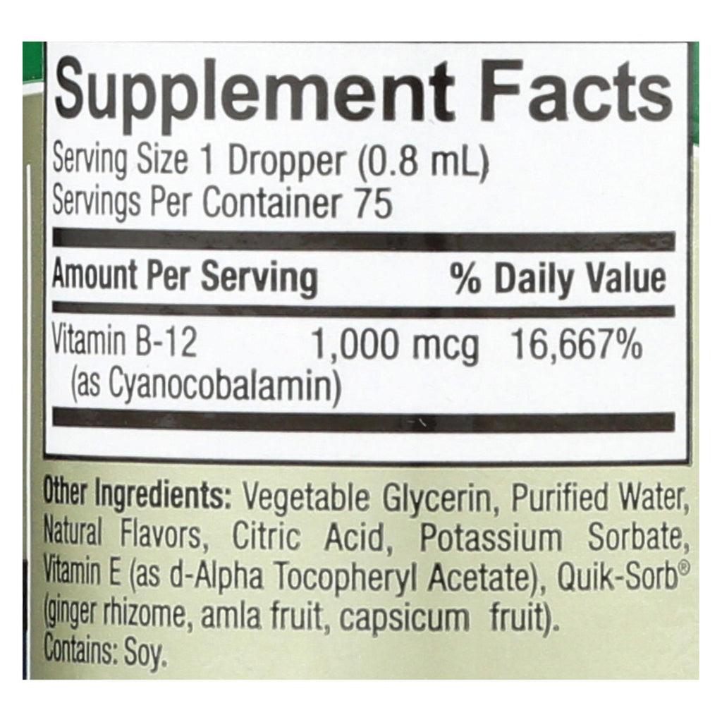 Nature's Answer - Liquid Vitamin B-12 - 2 fl oz
