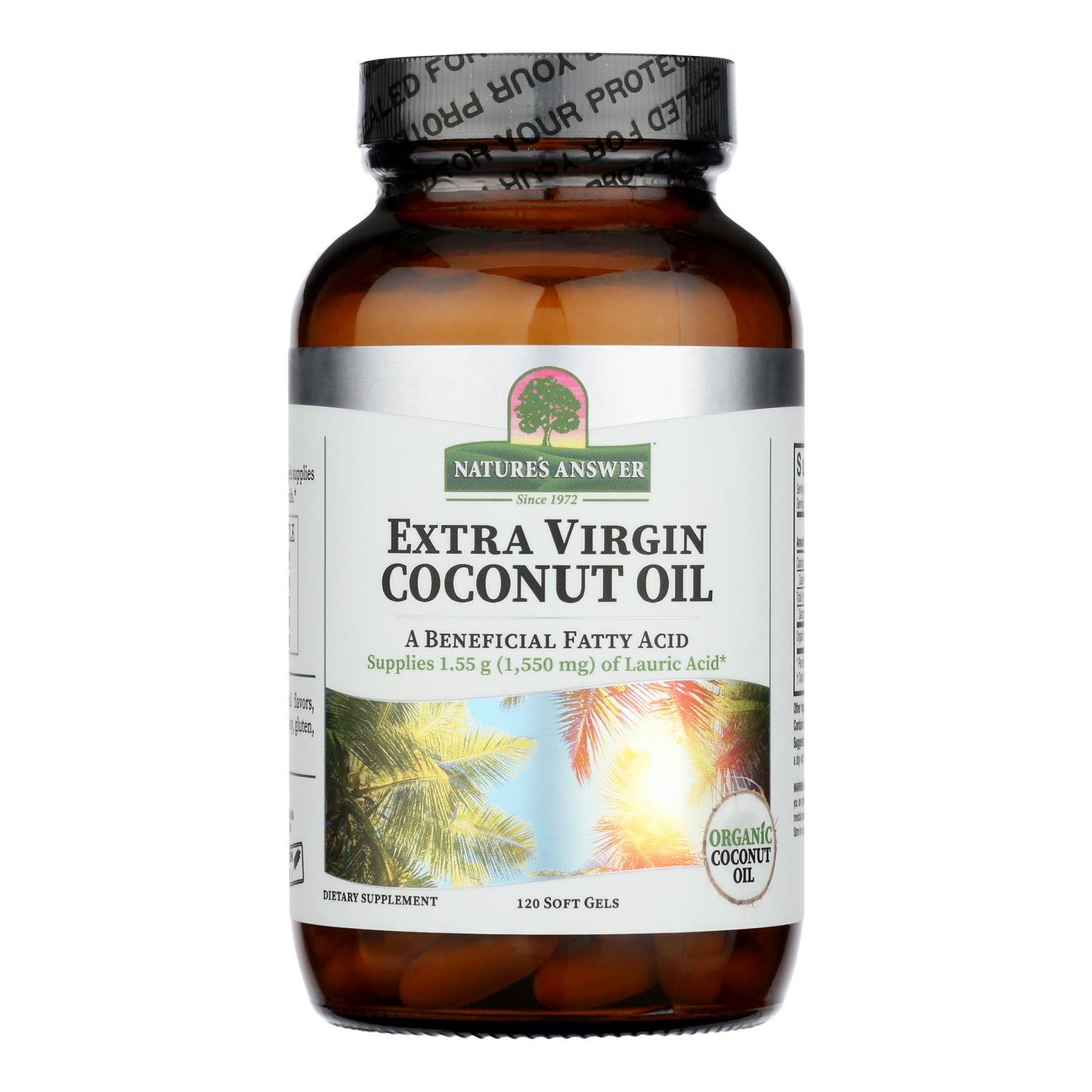 Nature's Answer - Extra Virgin Coconut Oil - 120 Softgels