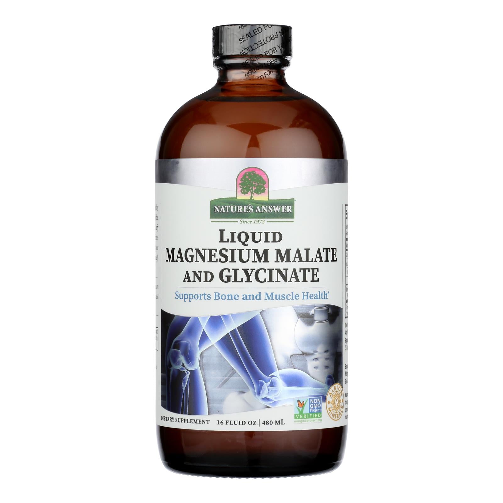 Nature's Answer - Magnesium Malate and Glycinate - Liquid - 16 fl oz