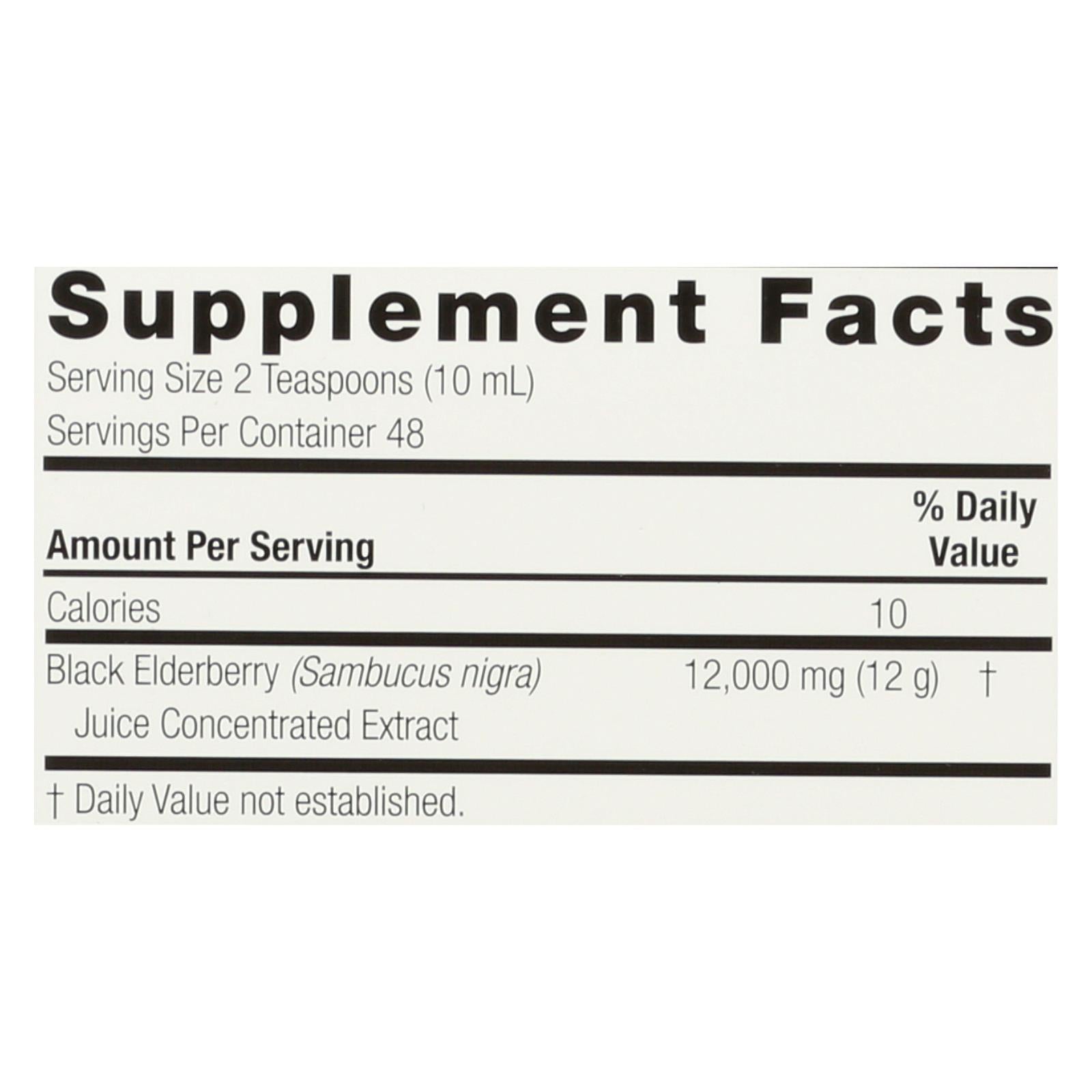 Nature's Answer - Sambucus - Original - Family Size - 16 oz