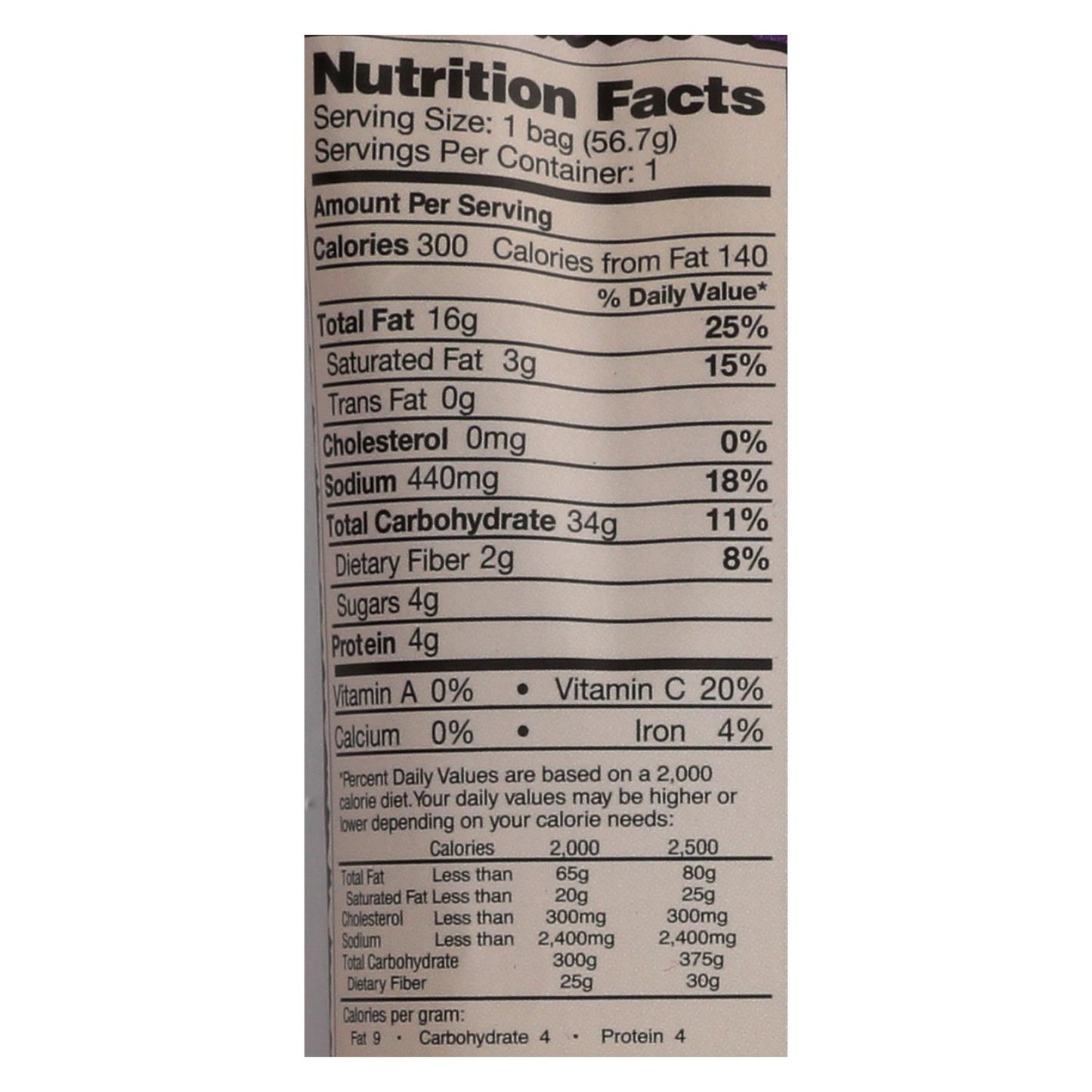 Dirty Chips - Potato Chips - Salt and Vinegar - Case of 25 - 2 oz.
