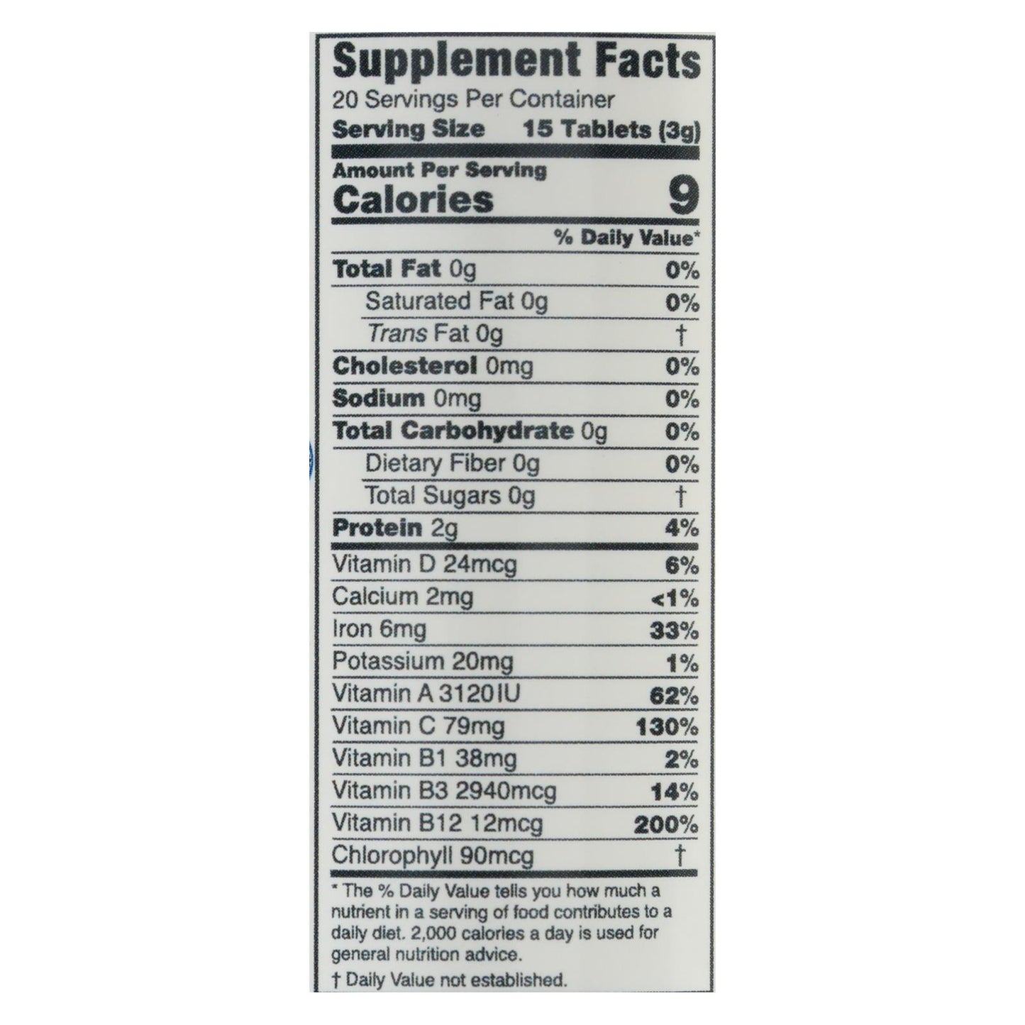 Green Foods Organic Chlorella - 200 mg - 300 Tablets