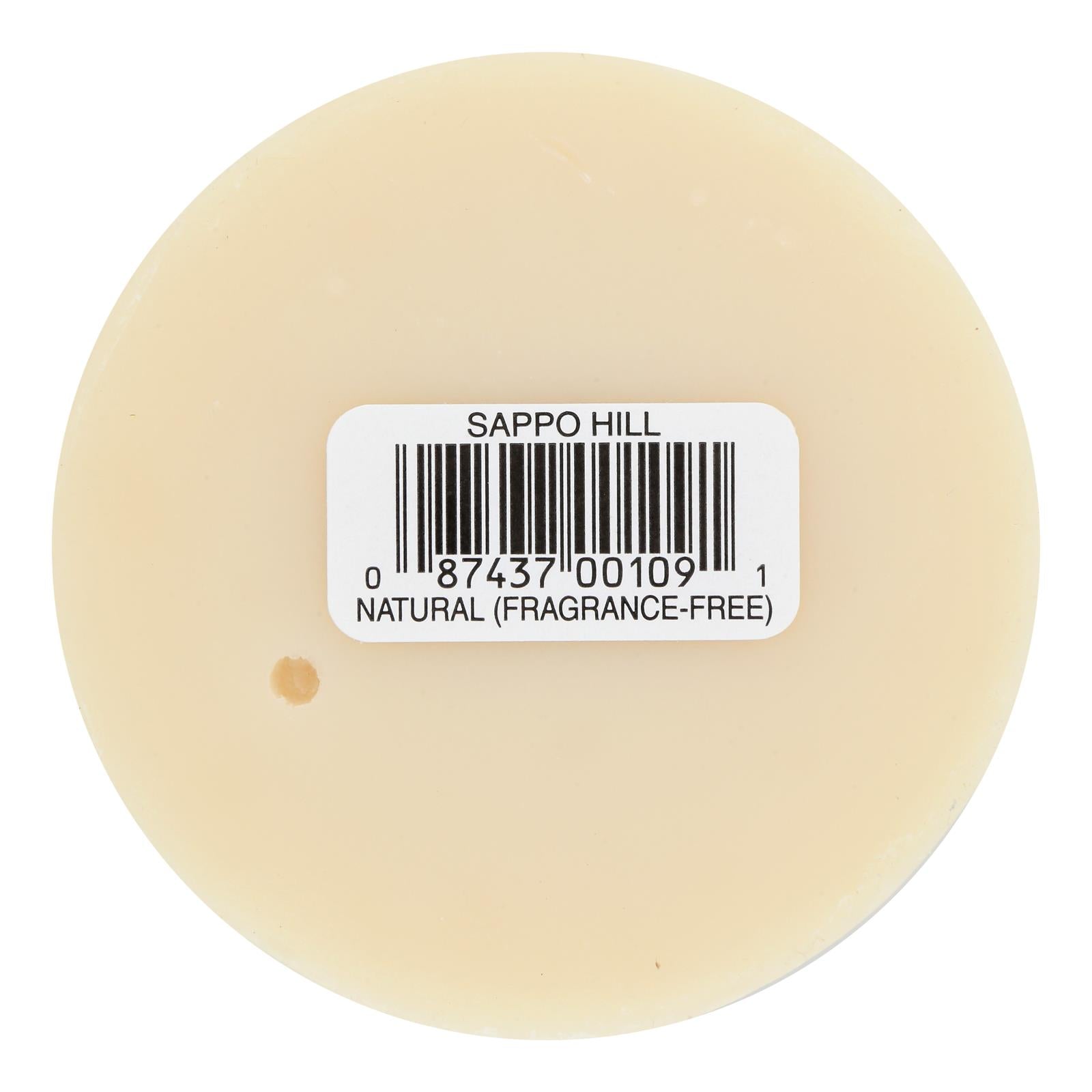 Sappo Hill Natural Glycerine Soap No Color or Fragrance - 3.5 oz - Case of 12