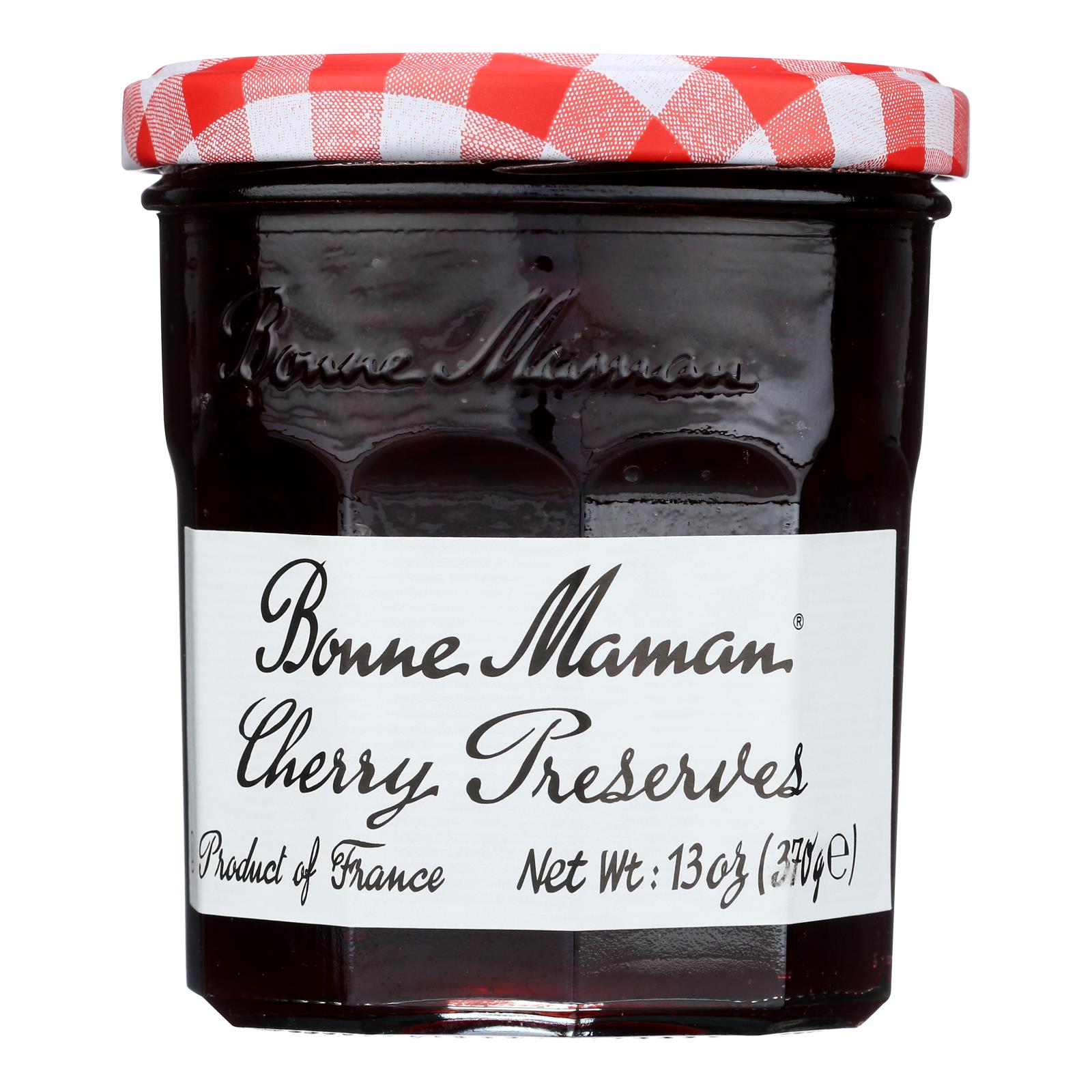 Bonne Maman Black Cherry Conserve - Case of 6 - 13 oz.